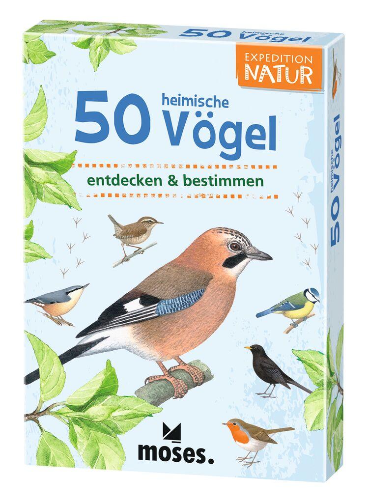 Vorderes Coverbild Expedition Natur. 50 heimische Vögel