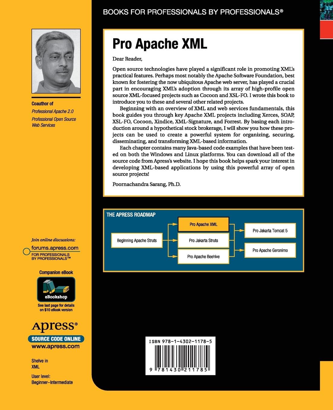 Rückseitencover Pro Apache XML