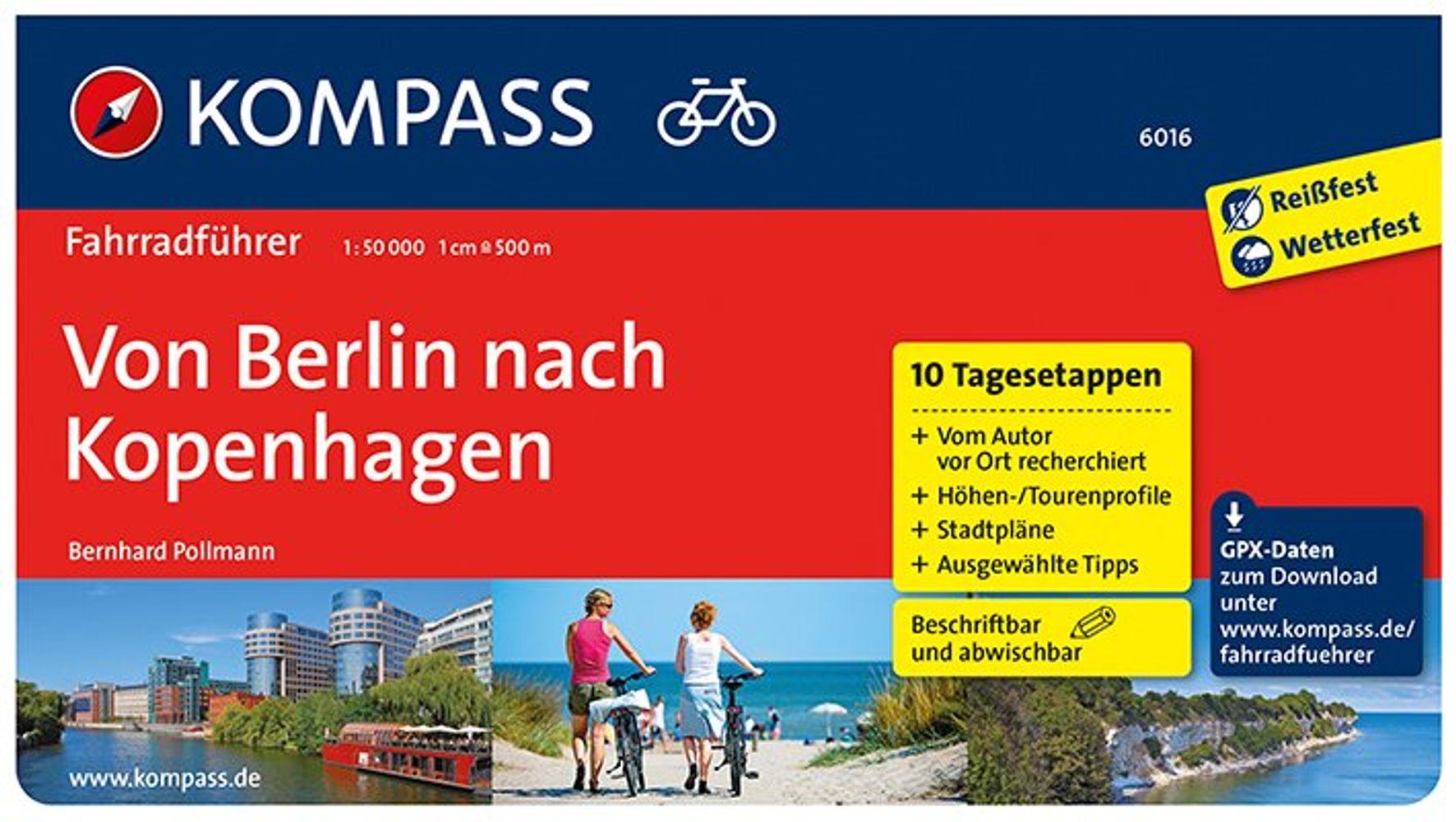 Vorderes Coverbild KOMPASS Fahrradführer Von Berlin nach Kopenhagen