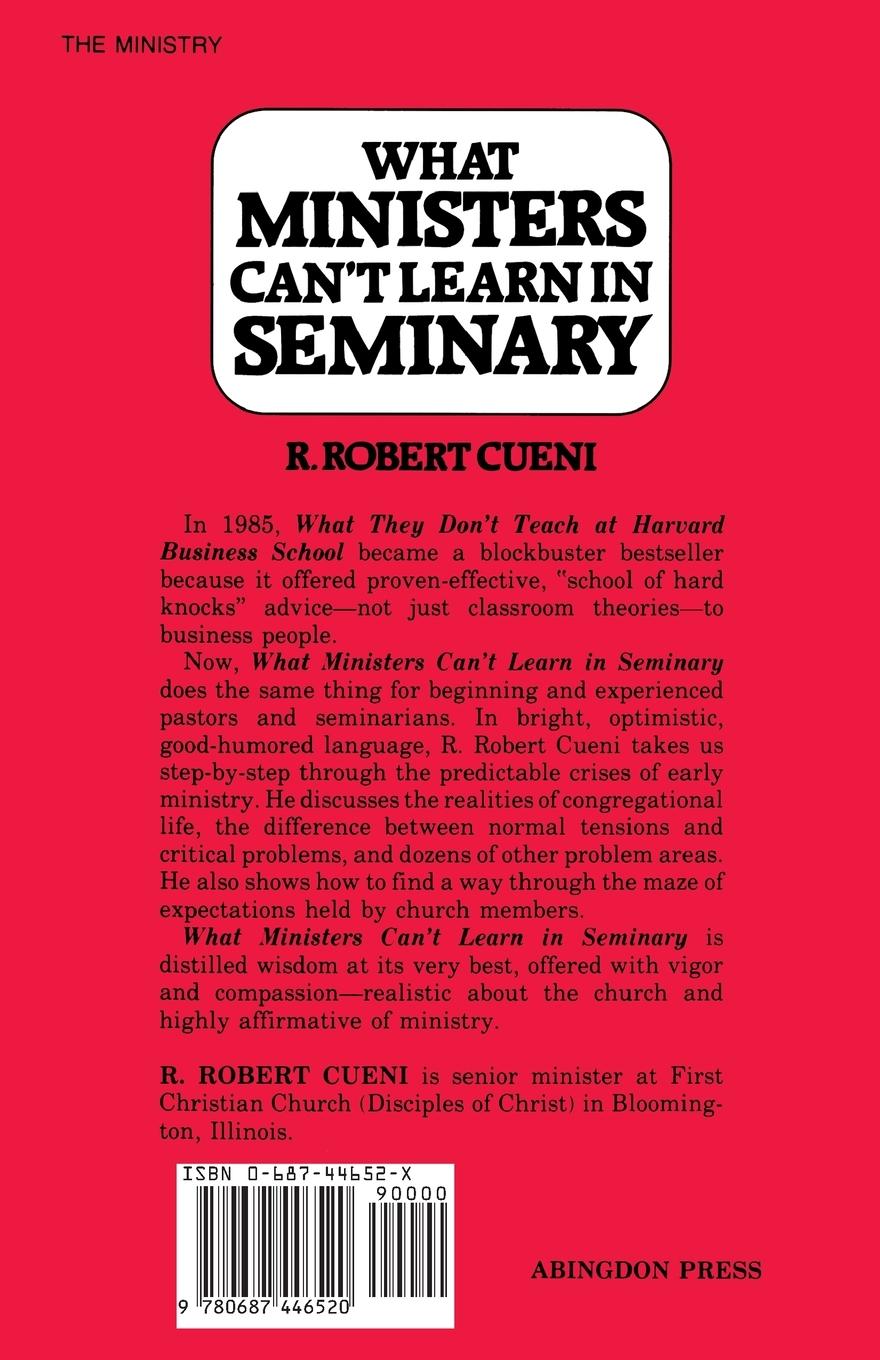 Rückseitencover What Ministers Can't Learn in Seminary