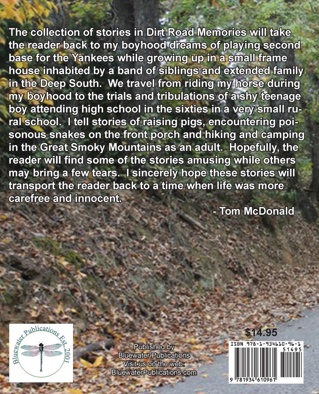 Rückseitencover Dirt Road Memories - A Collection of Southern Short Stories