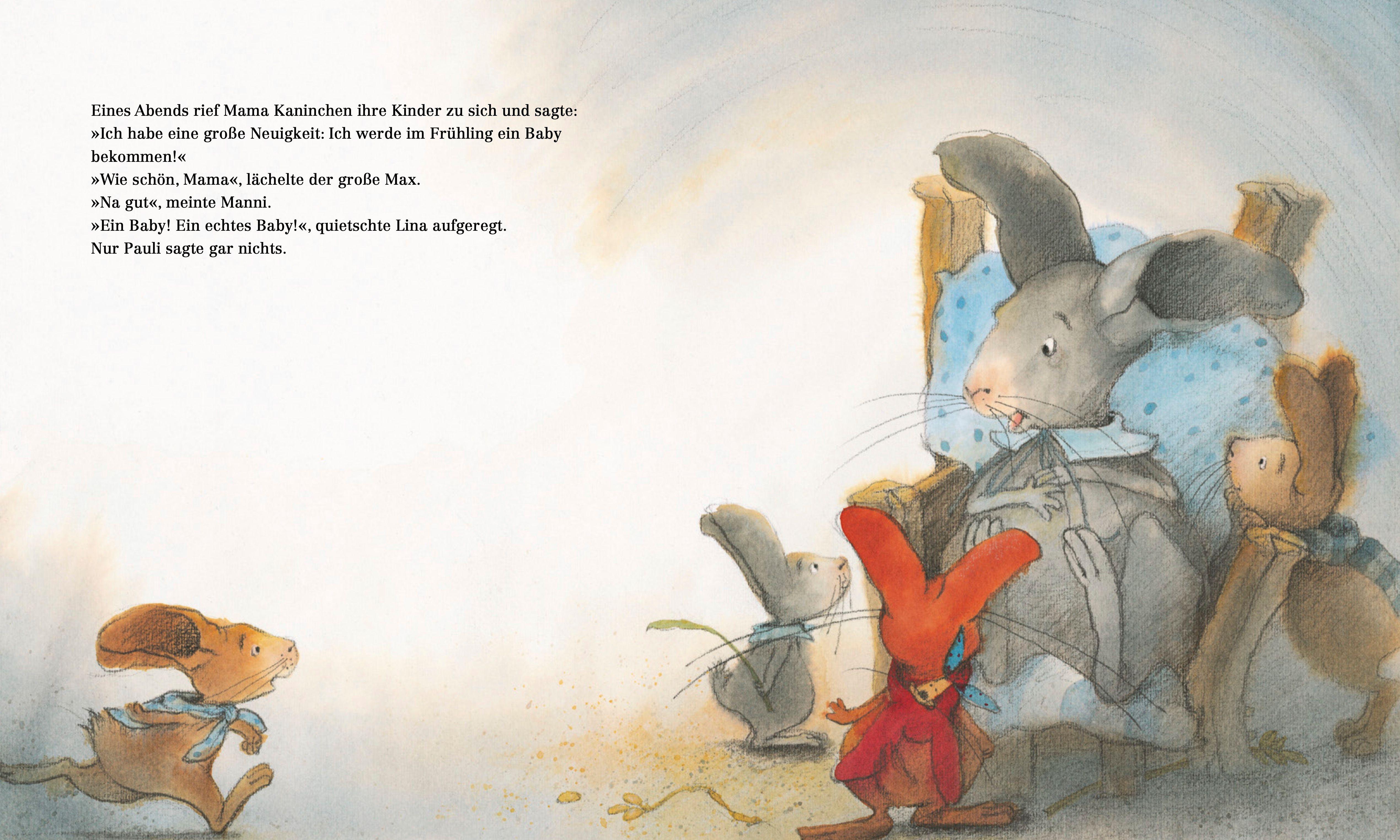 Beispielinhalt (Bild) Ein Geschwisterchen für Pauli