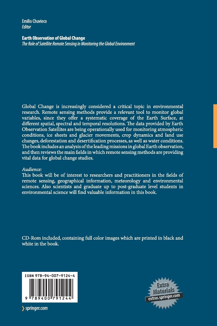 Rückseitencover Earth Observation of Global Change