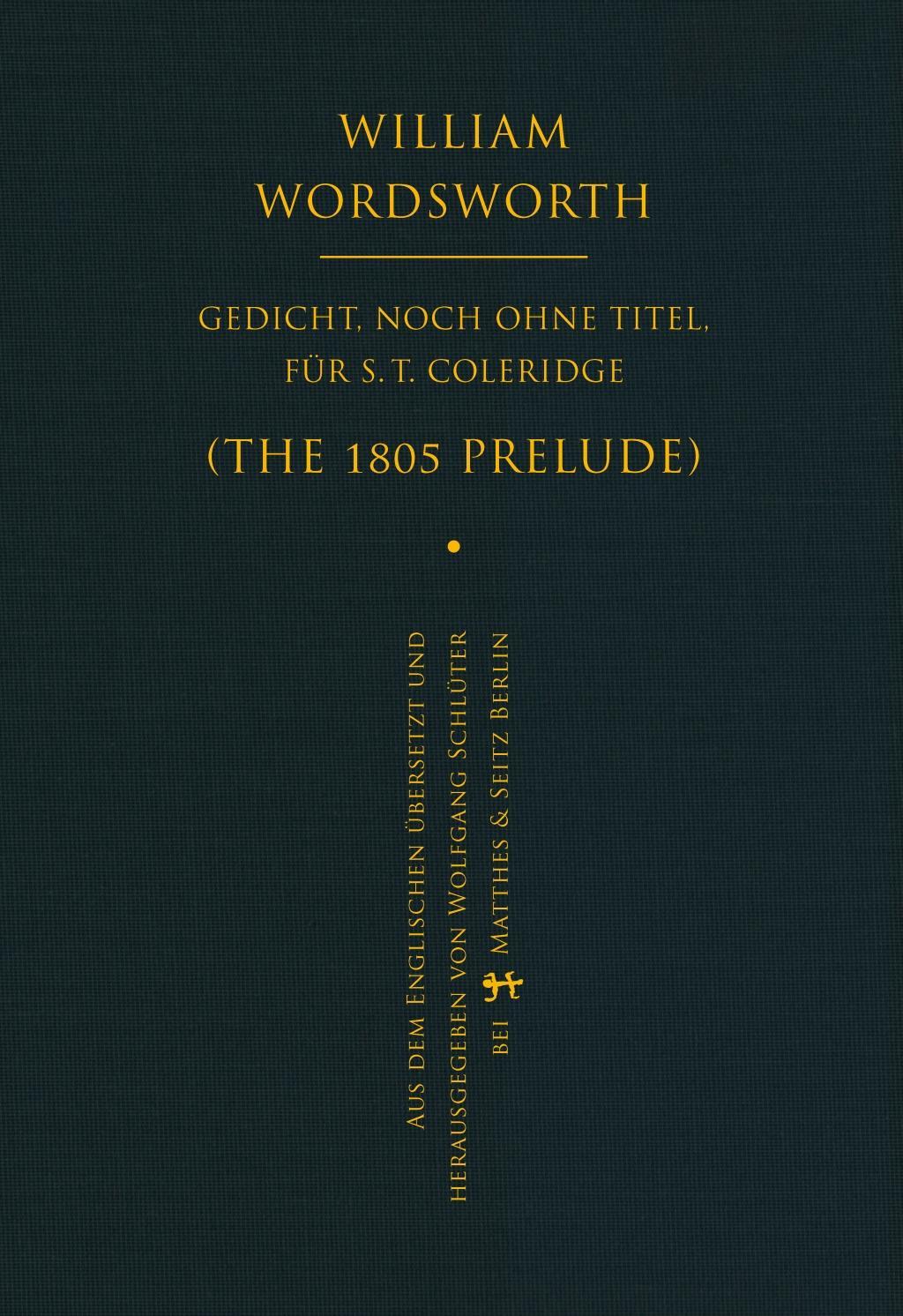 Vorderes Coverbild Gedicht, noch ohne Titel, für S. T. Coleridge