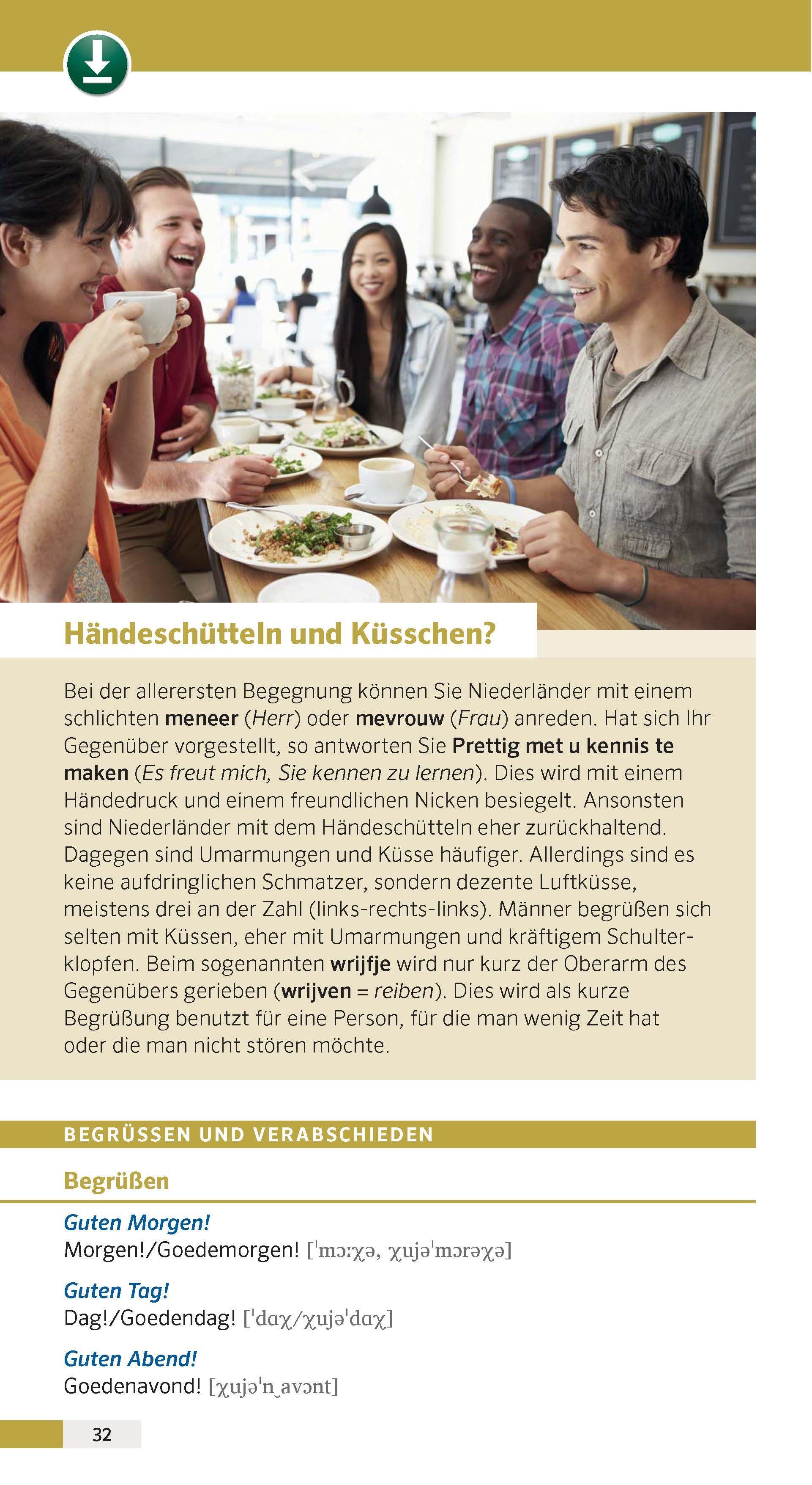 Beispielinhalt (Bild) PONS Reise-Sprachführer Niederländisch