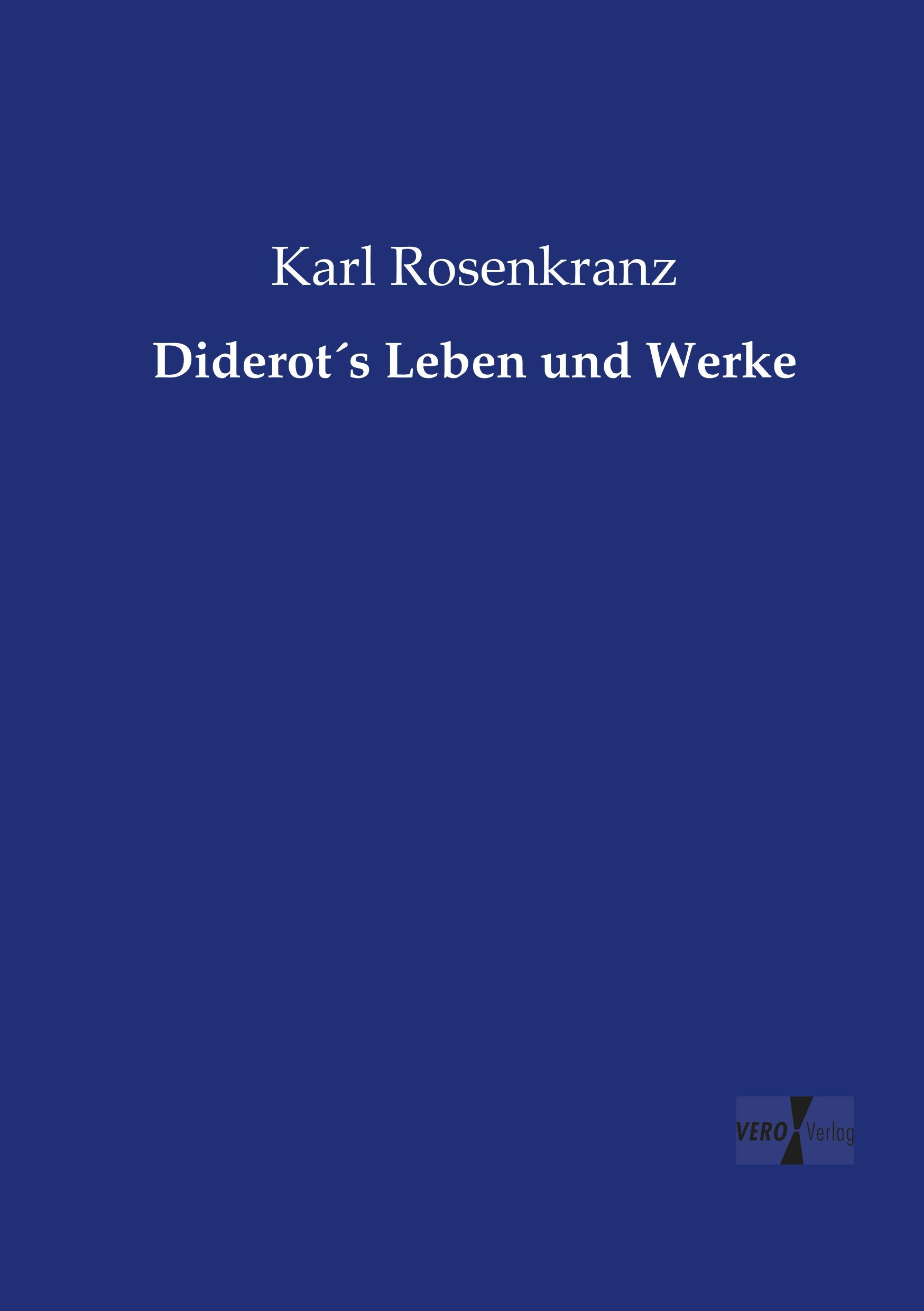 Vorderes Coverbild Diderot´s Leben und Werke