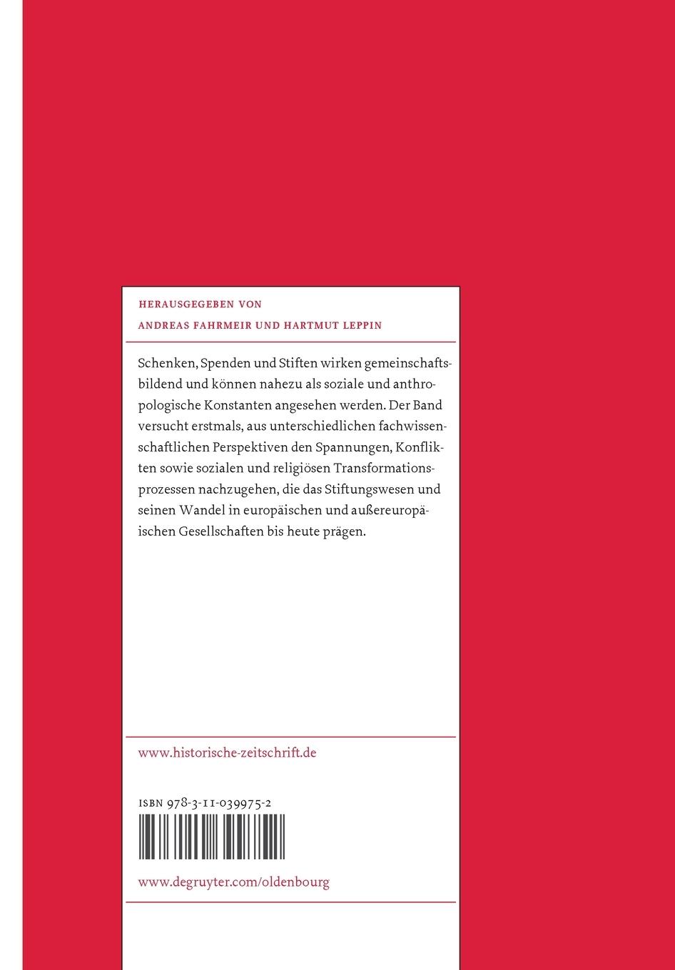 Rückseitencover Stiftungen zwischen Politik und Wirtschaft