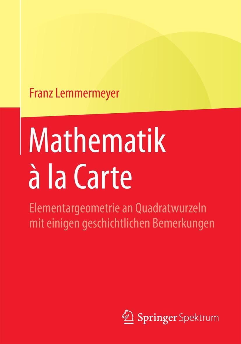Vorderes Coverbild Mathematik à la Carte
