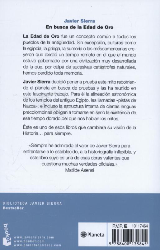 Rückseitencover En busca de la Edad de Oro
