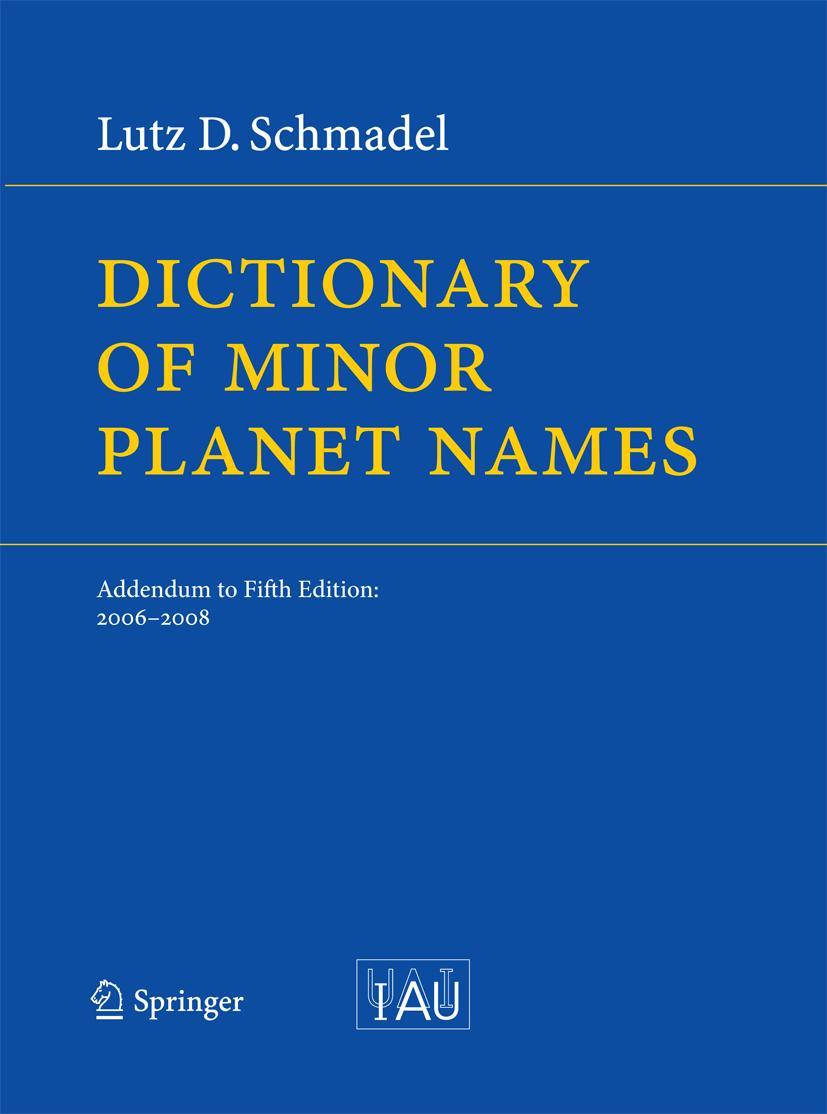 Vorderes Coverbild Dictionary of Minor Planet Names