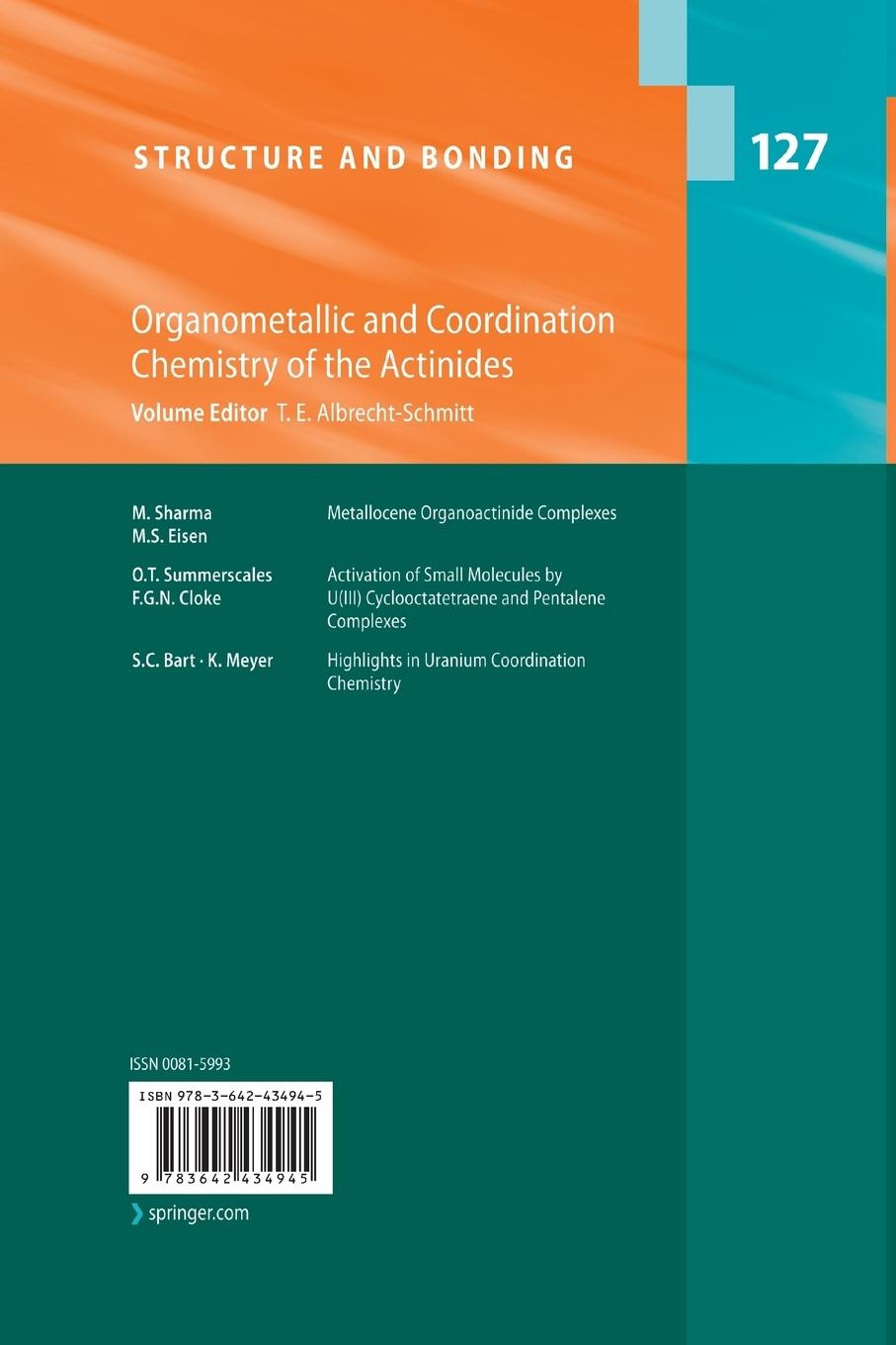 Rückseitencover Organometallic and Coordination Chemistry of the Actinides