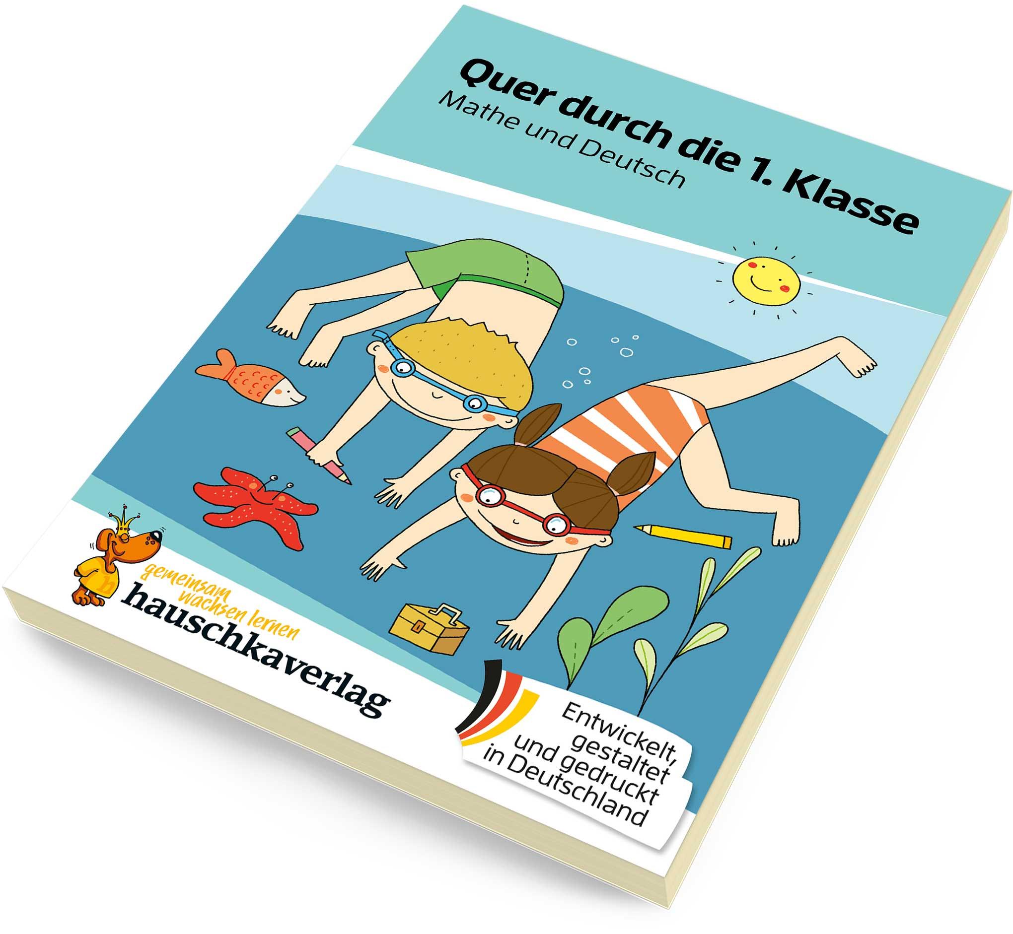 Beispielinhalt (Bild) Quer durch die 1. Klasse, Mathe und Deutsch - Übungsblock