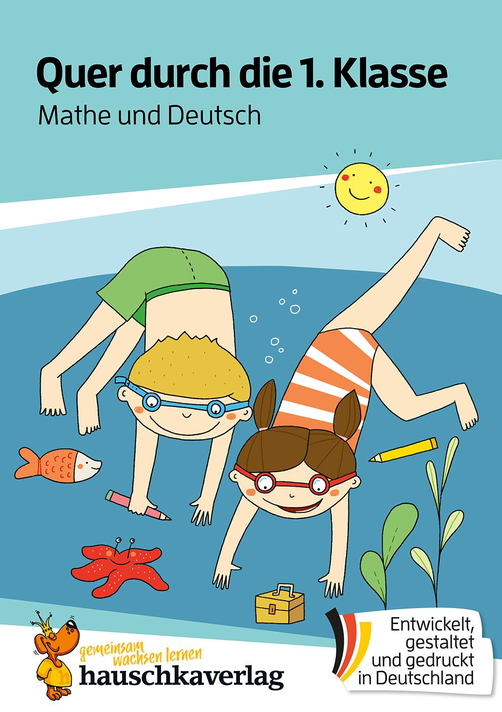 Vorderes Coverbild Quer durch die 1. Klasse, Mathe und Deutsch - Übungsblock