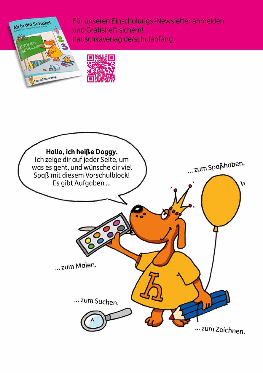 Beispielinhalt (Bild) Vorschulblock - Fit zum Schuleintritt ab 5 Jahre