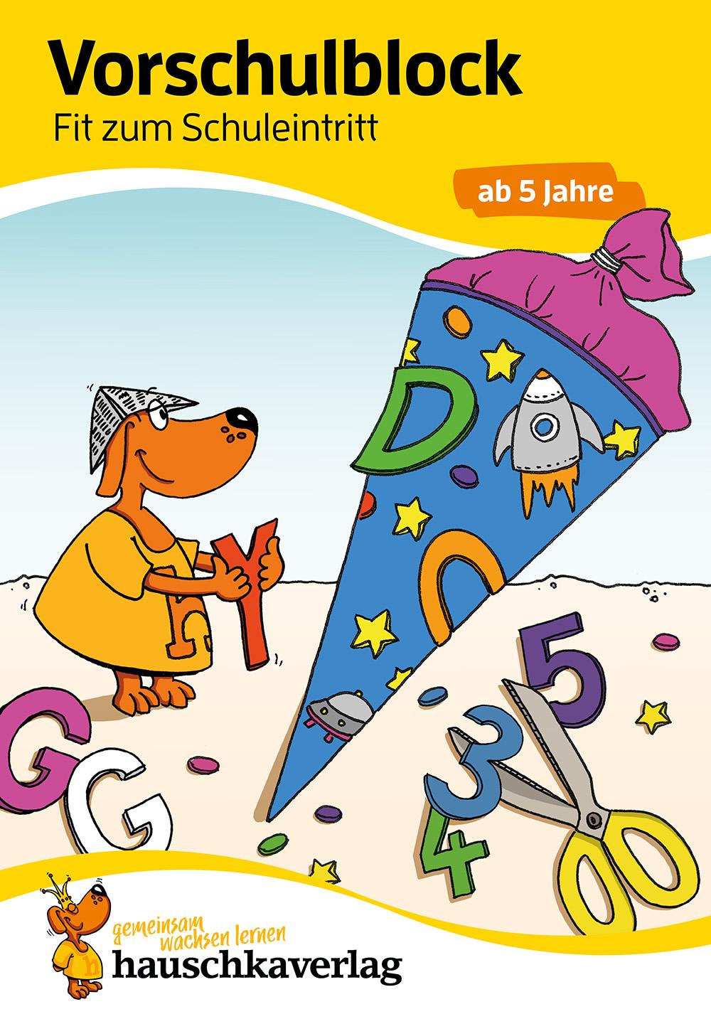 Vorderes Coverbild Vorschulblock - Fit zum Schuleintritt ab 5 Jahre