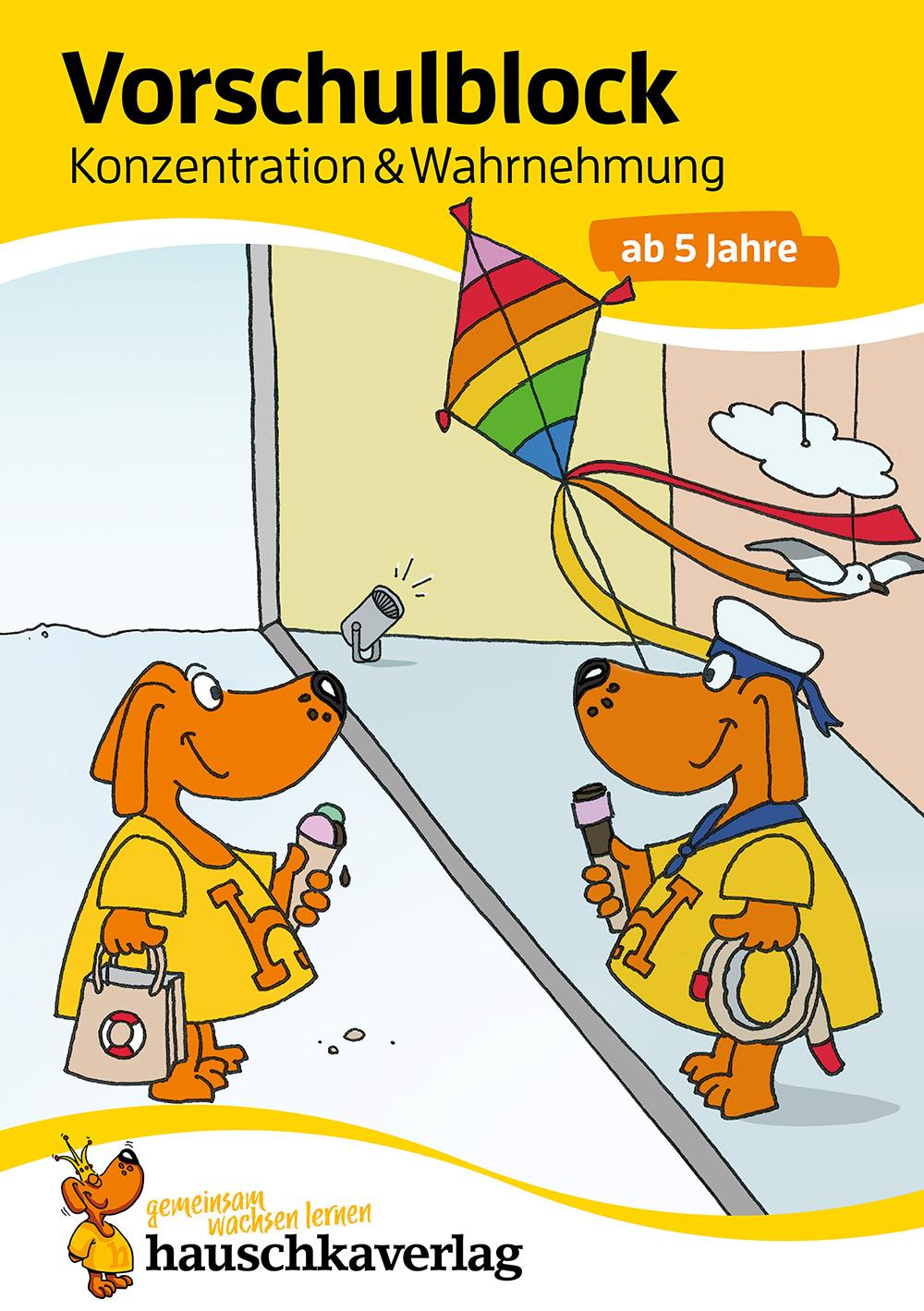 Vorderes Coverbild Vorschulblock - Konzentration und Wahrnehmung ab 5 Jahre