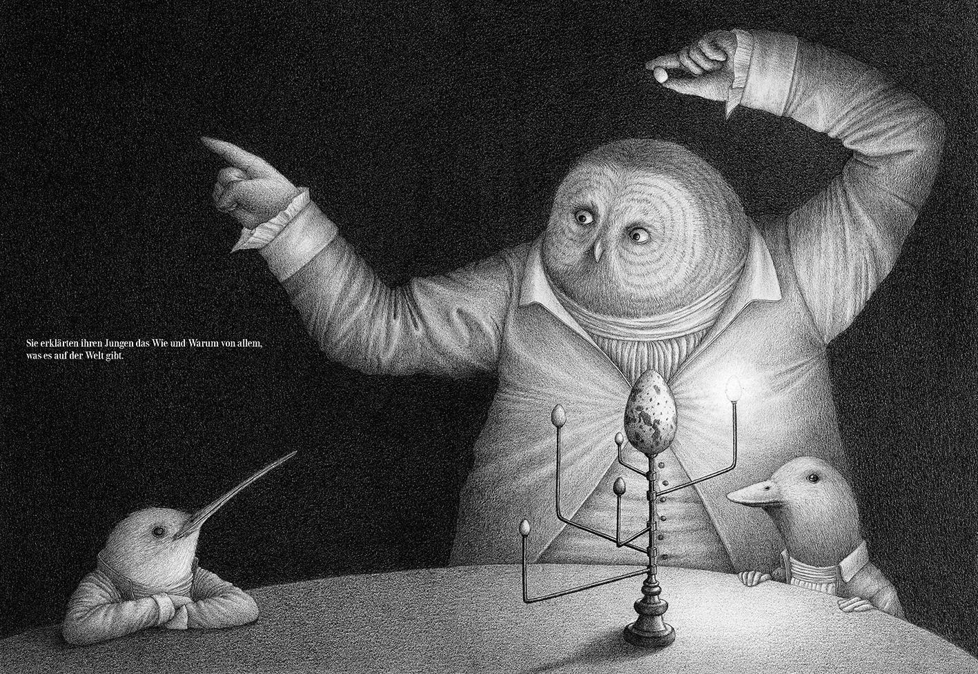 Beispielinhalt (Bild) Als die Vögel vergaßen, Vögel zu sein