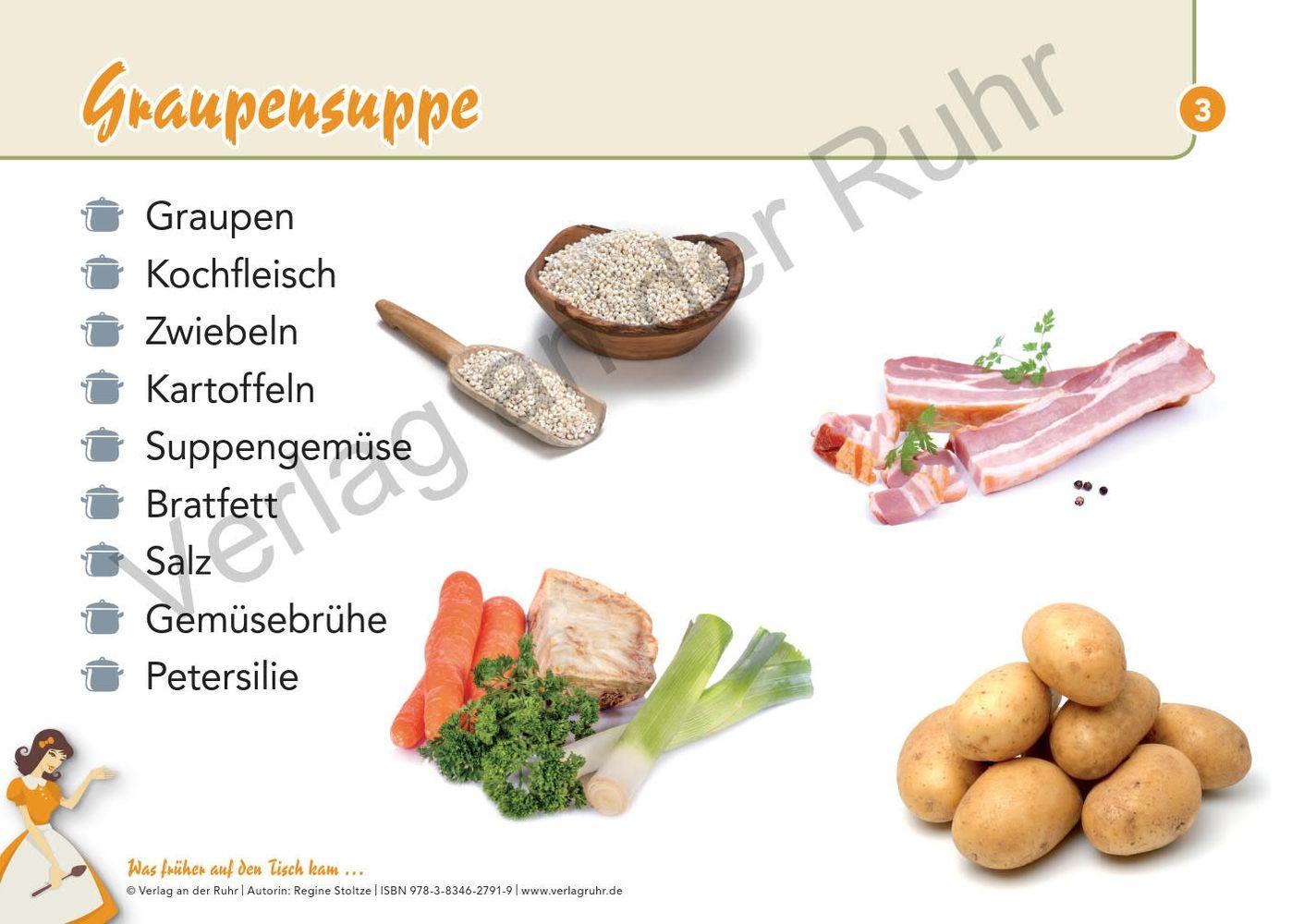 Beispielinhalt (Bild) Was früher auf den Tisch kam: Kochen mit Demenzkranken