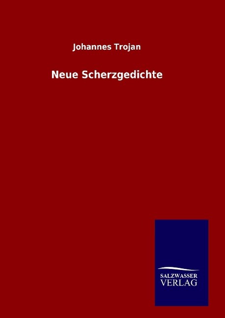 Vorderes Coverbild Neue Scherzgedichte