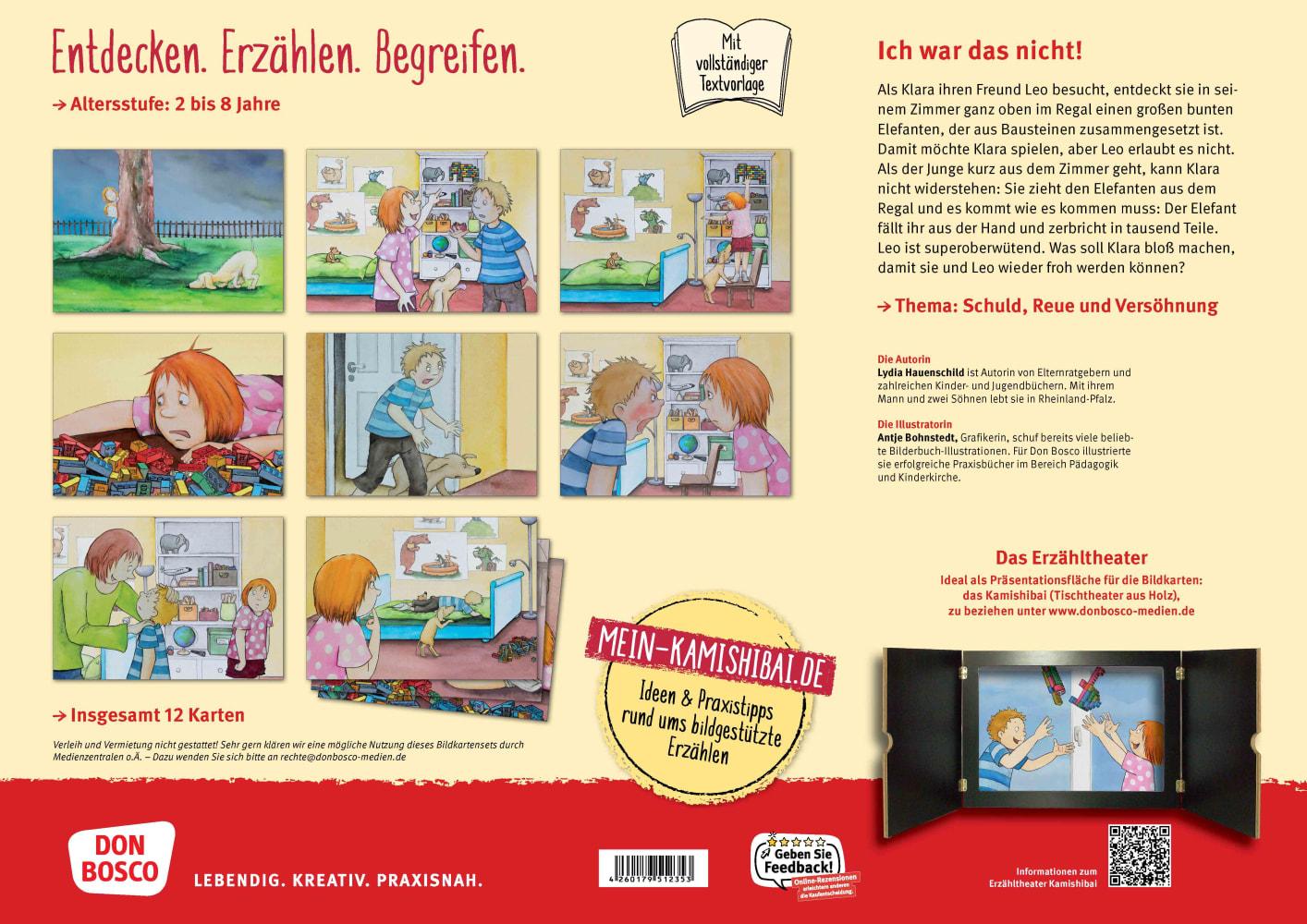 Beispielinhalt (Bild) Ich war das nicht! Kamishibai Bildkartenset.