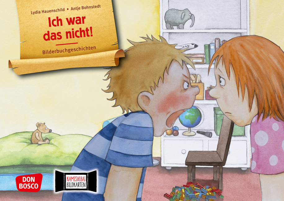 Vorderes Coverbild Ich war das nicht! Kamishibai Bildkartenset.