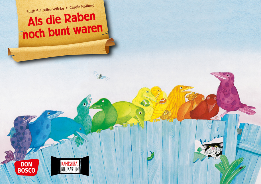 Vorderes Coverbild Als die Raben noch bunt waren. Kamishibai Bildkartenset