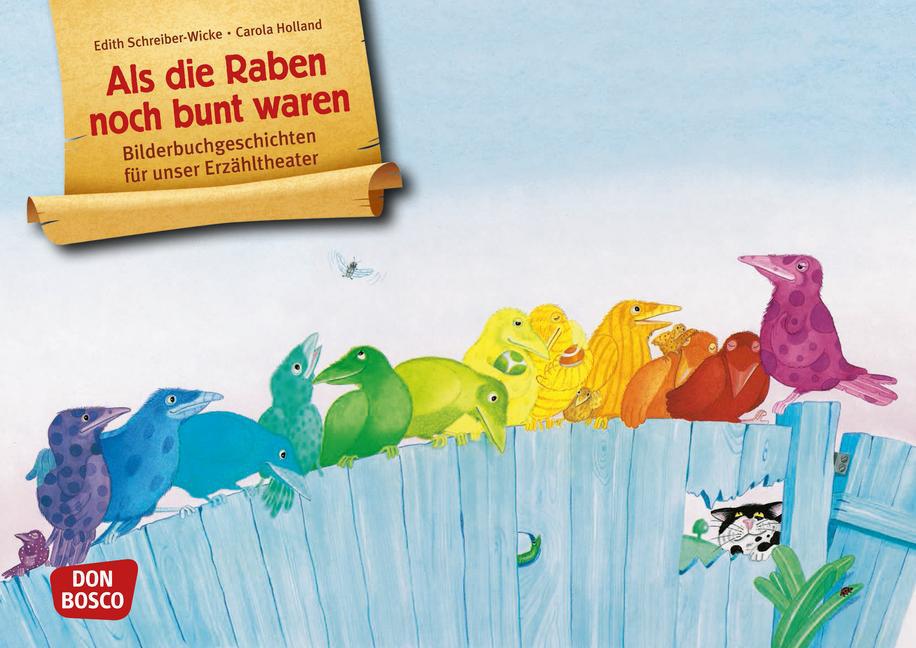 Vorderes Coverbild Als die Raben noch bunt waren. Kamishibai Bildkartenset