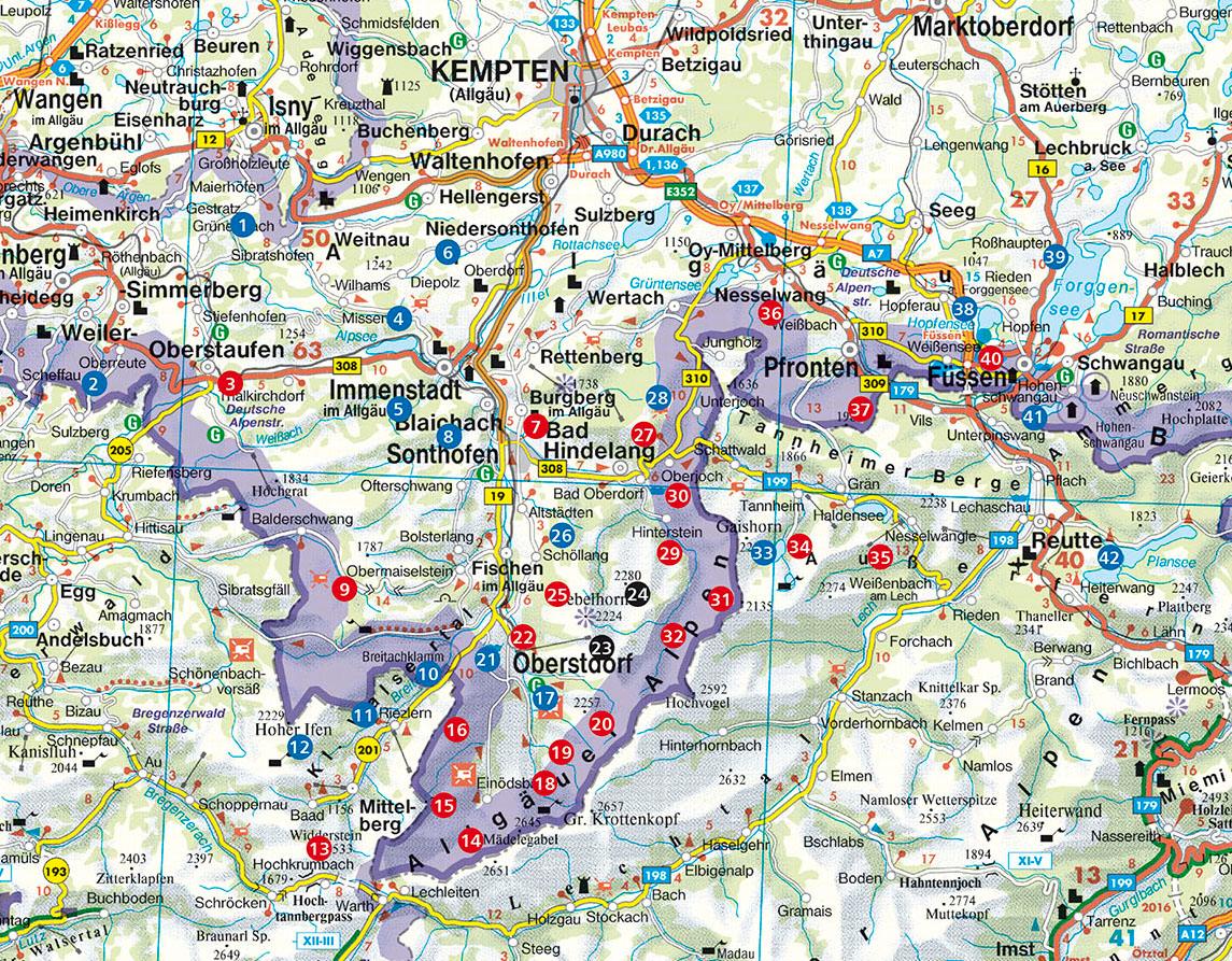 Beispielinhalt (Bild) Wandern am Wasser Allgäu mit Kleinwalsertal und Tannheimer Tal