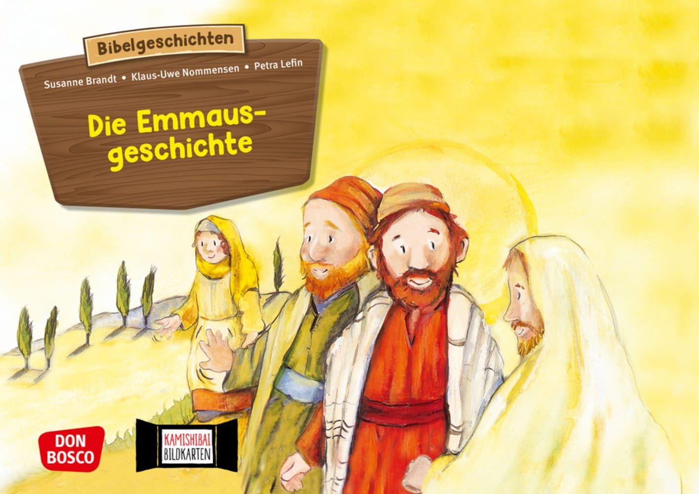 Vorderes Coverbild Die Emmausgeschichte. Kamishibai Bildkartenset.
