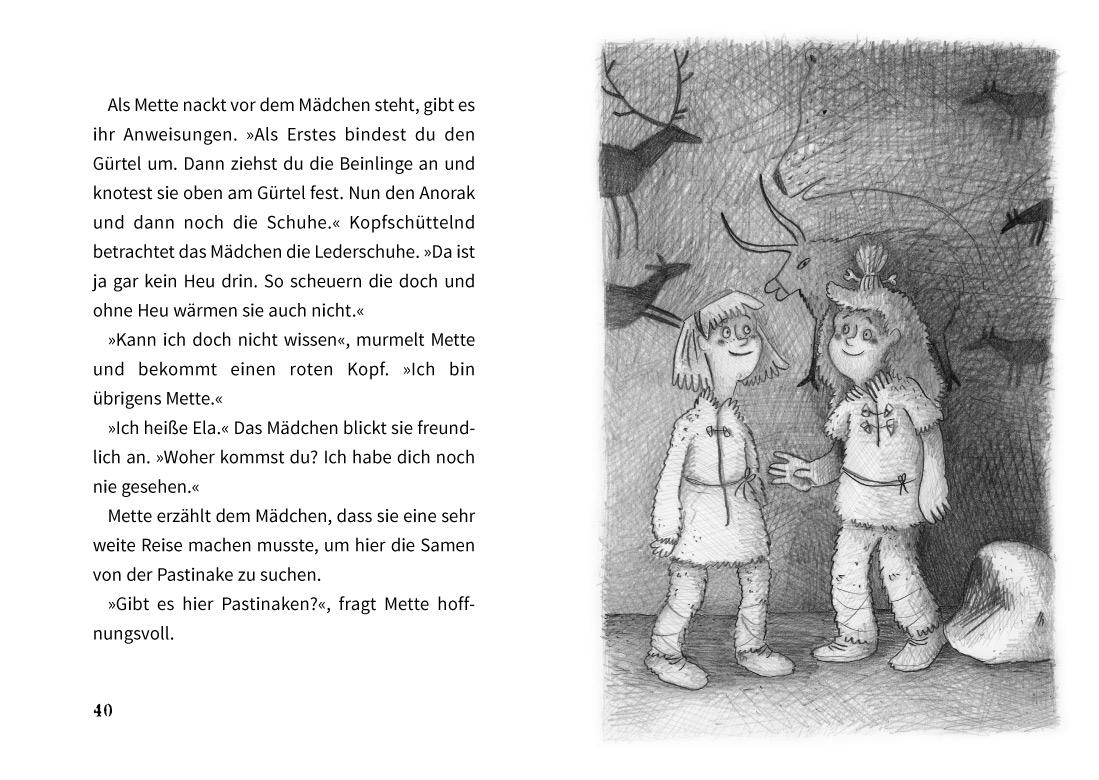 Beispielinhalt (Bild) Almas geheimer Garten - Mit der Hammelmöhre in die Steinzeit