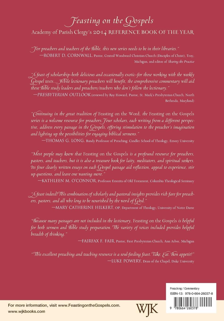 Rückseitencover Feasting on the Gospels, John Volume 2