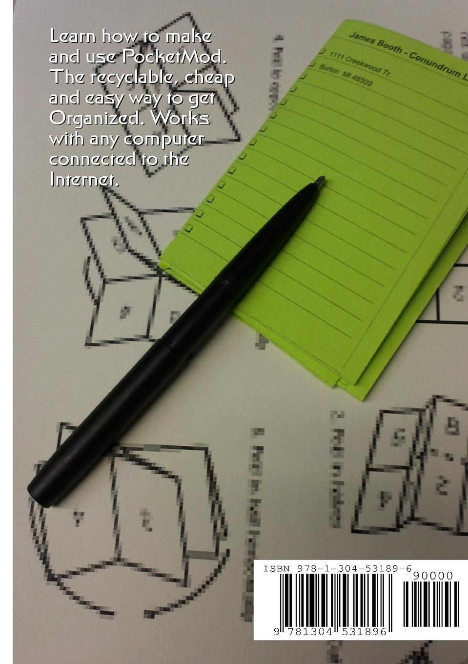 Rückseitencover PocketMod Get Started