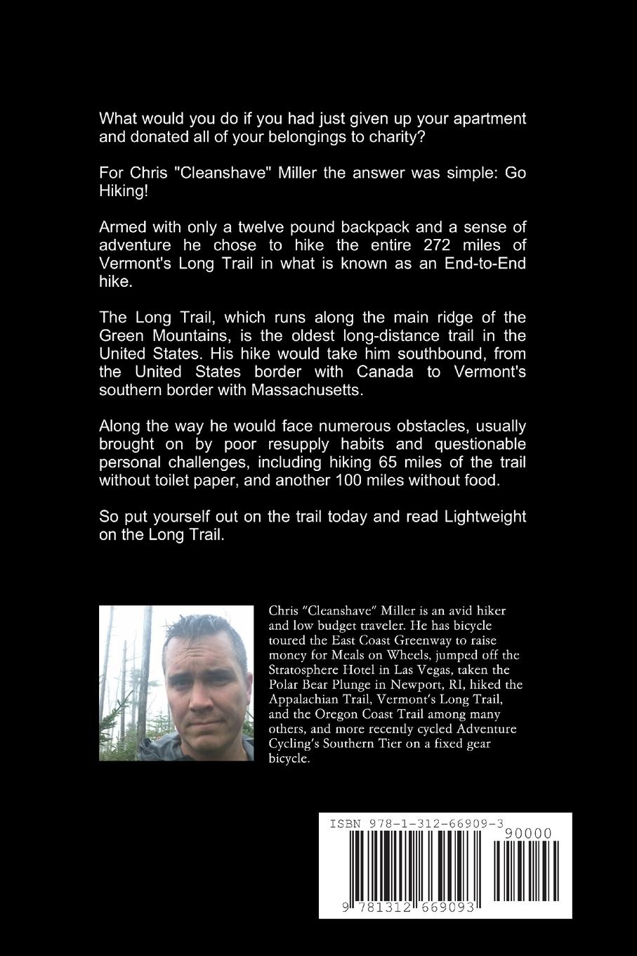 Rückseitencover Lightweight on the Long Trail