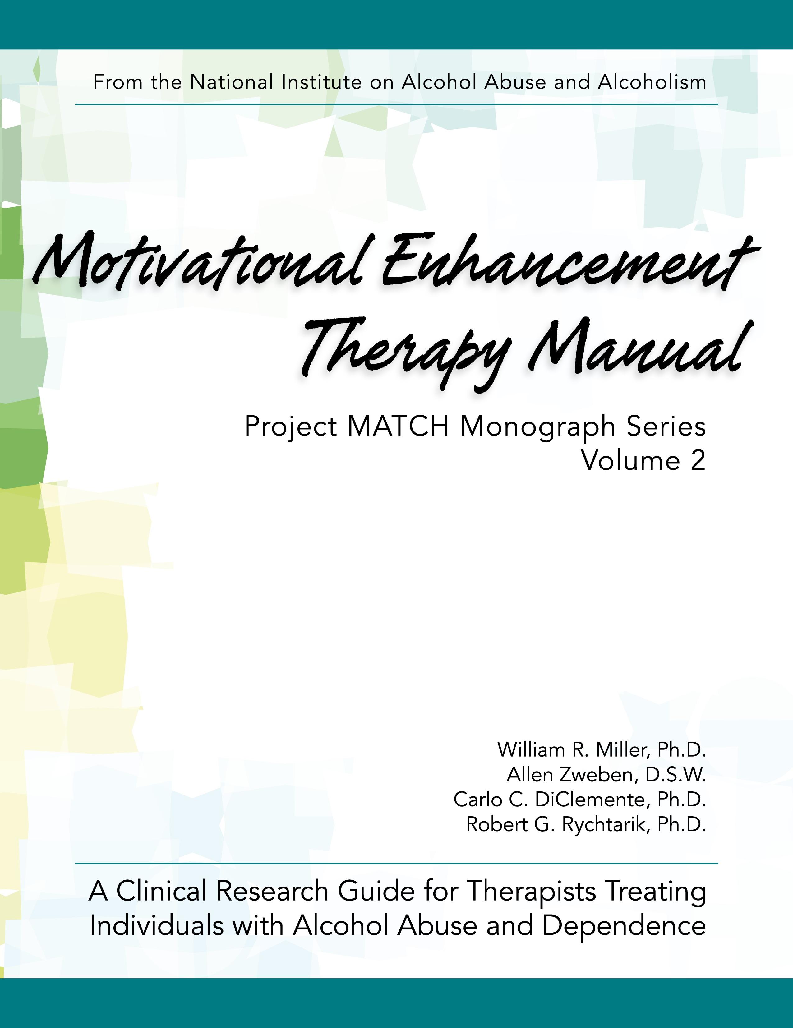 Vorderes Coverbild Motivational Enhancement Therapy Manual