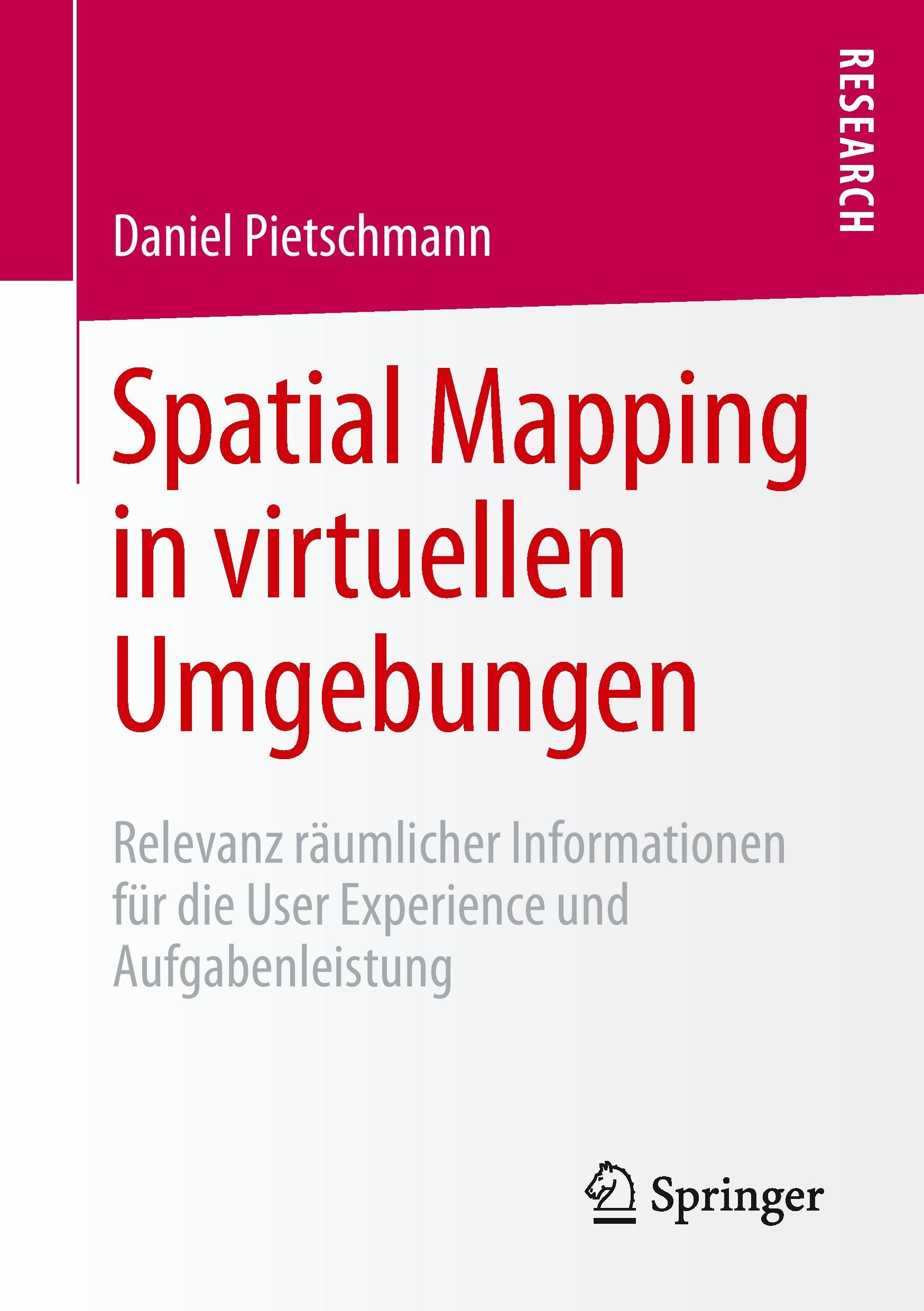 Vorderes Coverbild Spatial Mapping in virtuellen Umgebungen