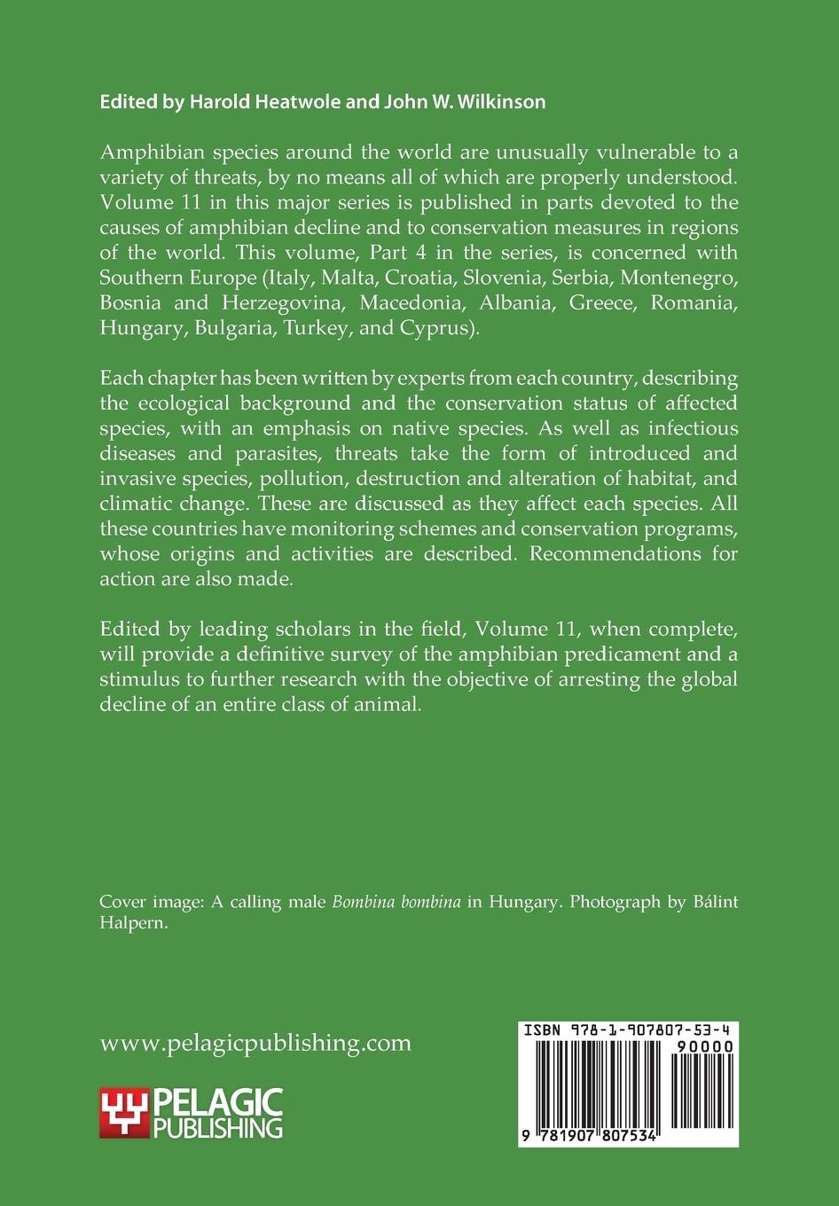 Rückseitencover Amphibian Biology, Volume 11, Part 4