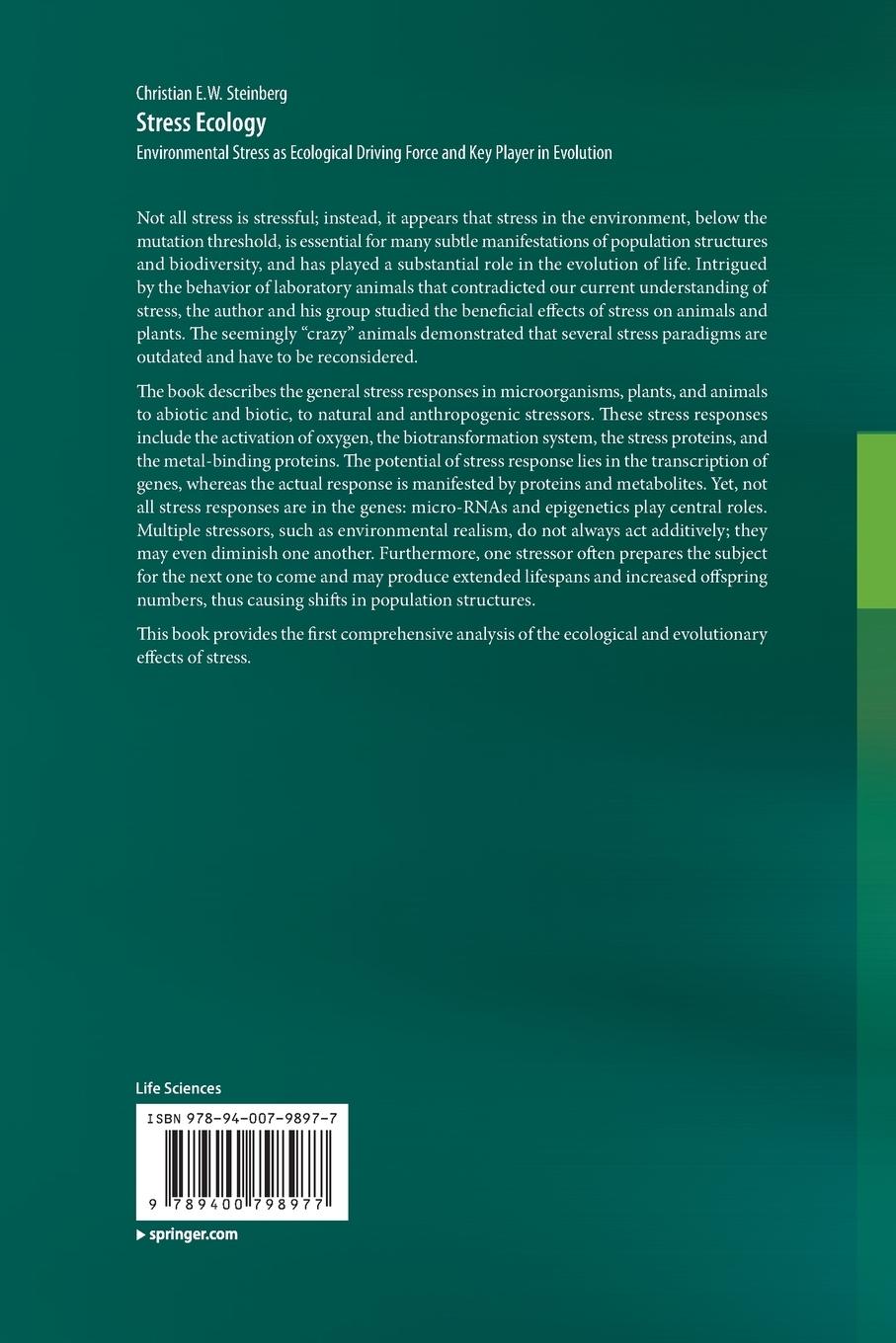 Rückseitencover Stress Ecology