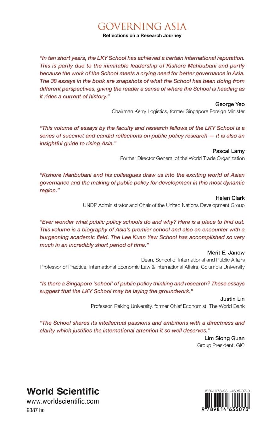 Rückseitencover GOVERNING ASIA