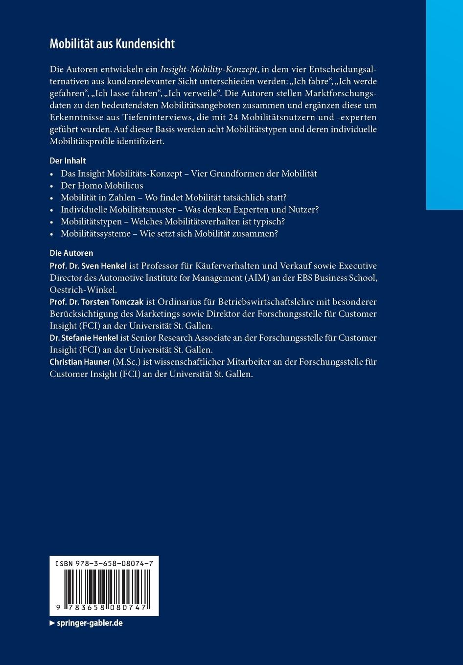 Rückseitencover Mobilität aus Kundensicht