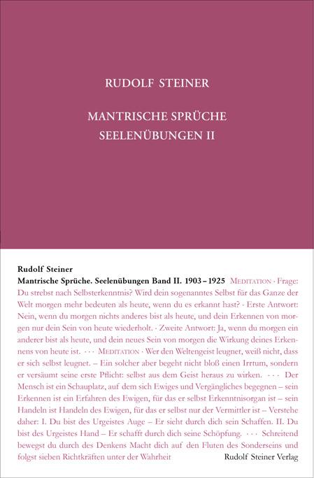 Vorderes Coverbild Mantrische Sprüche. Seelenübungen II