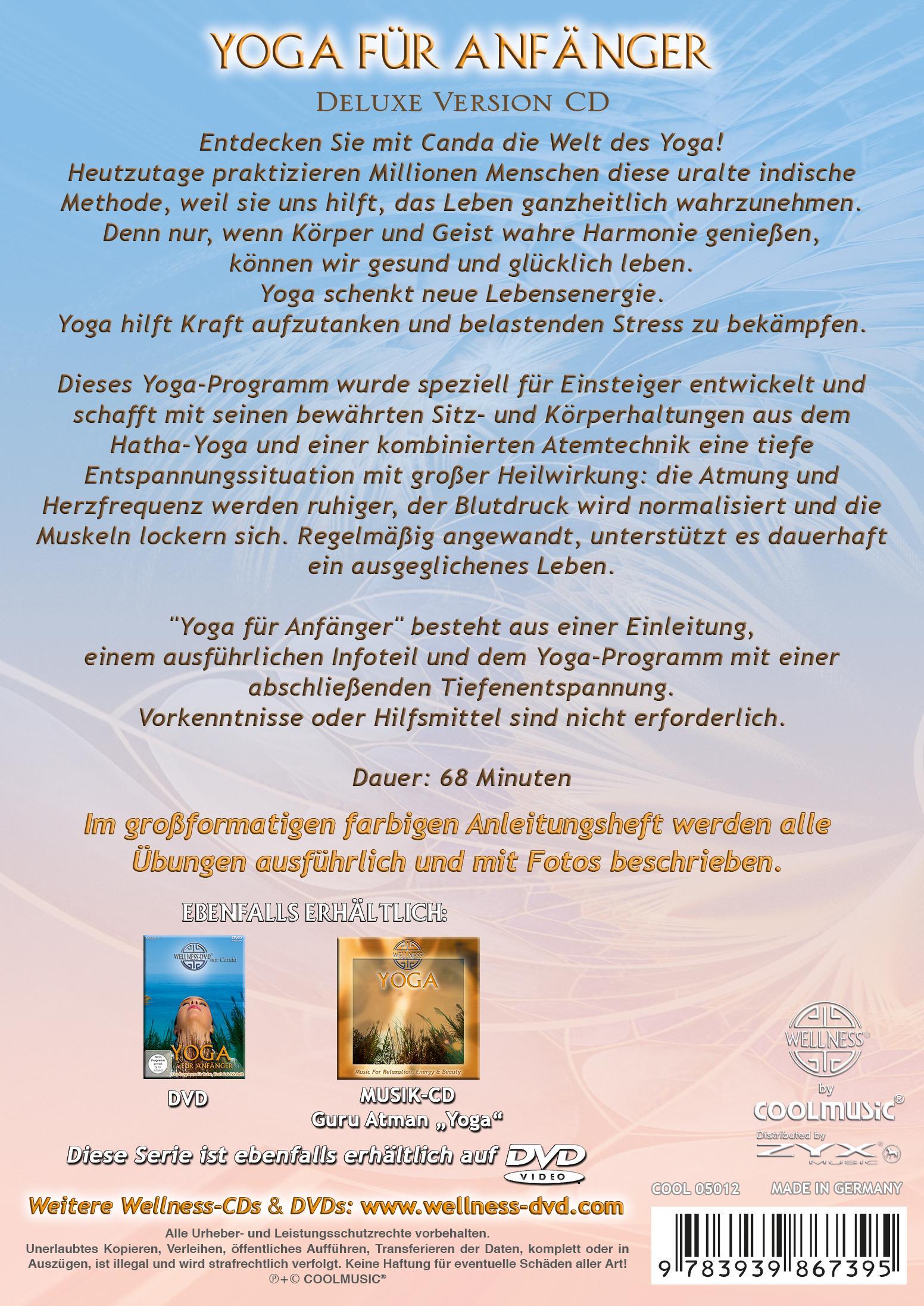 Rückseitencover Yoga für Anfänger (Deluxe Version CD)
