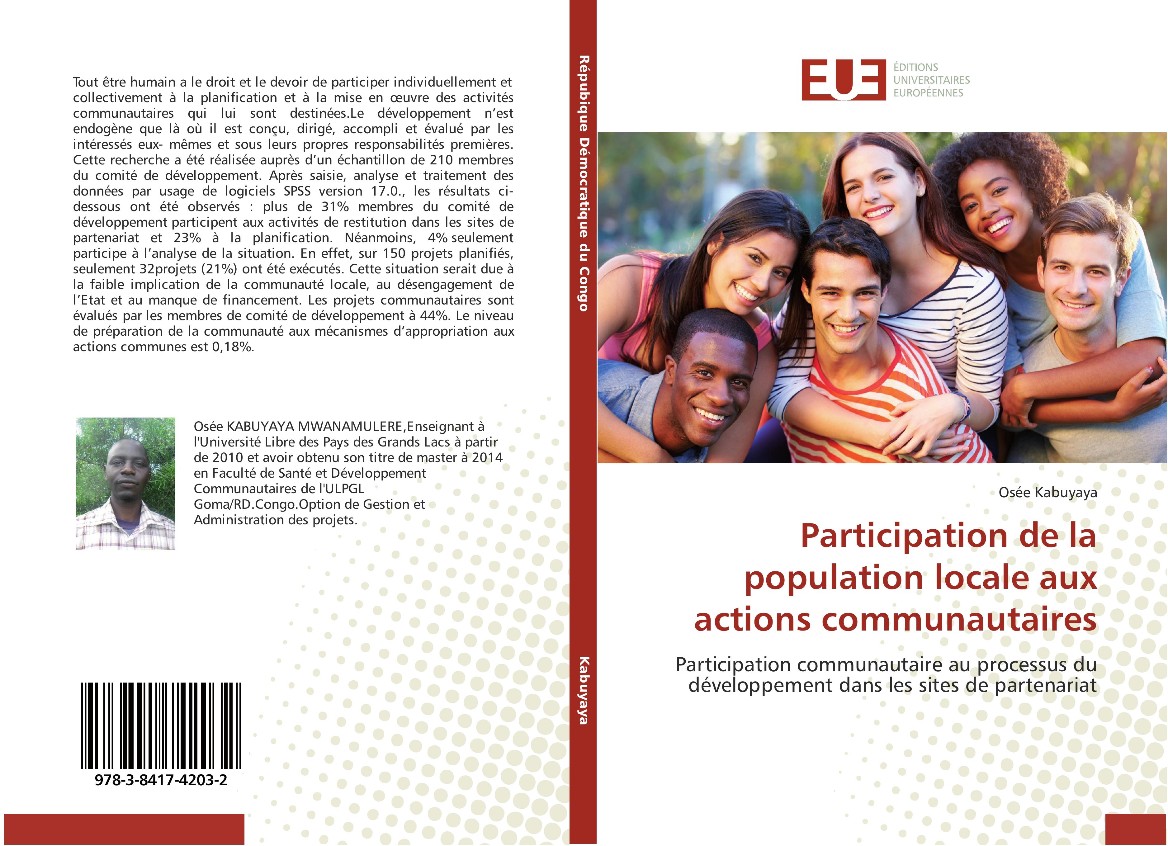 Vorderes Coverbild Participation de la population locale aux actions communautaires