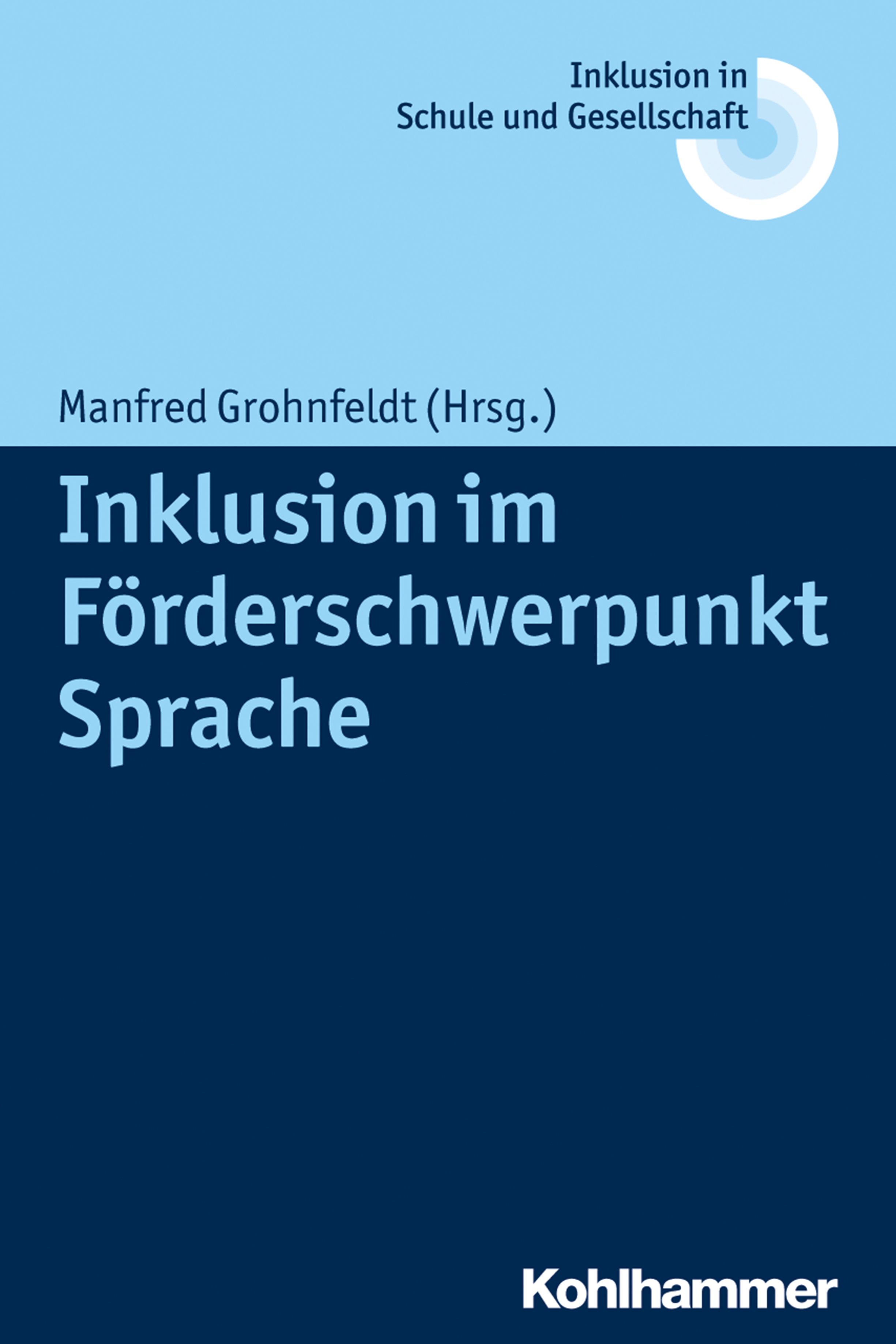 Vorderes Coverbild Inklusion im Förderschwerpunkt Sprache