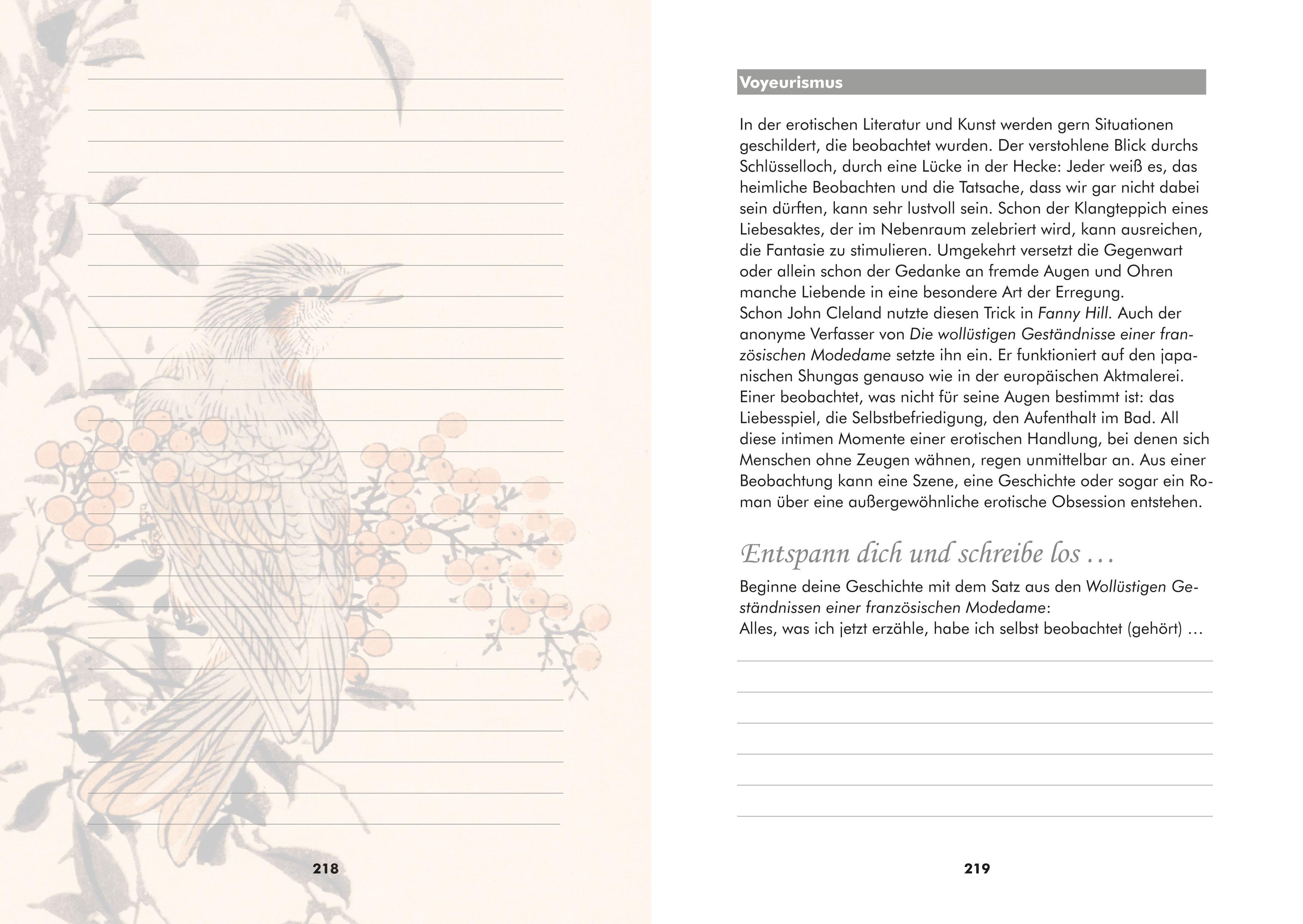 Beispielinhalt (Bild) Dirty Writing. Vom Schreiben schamloser Texte