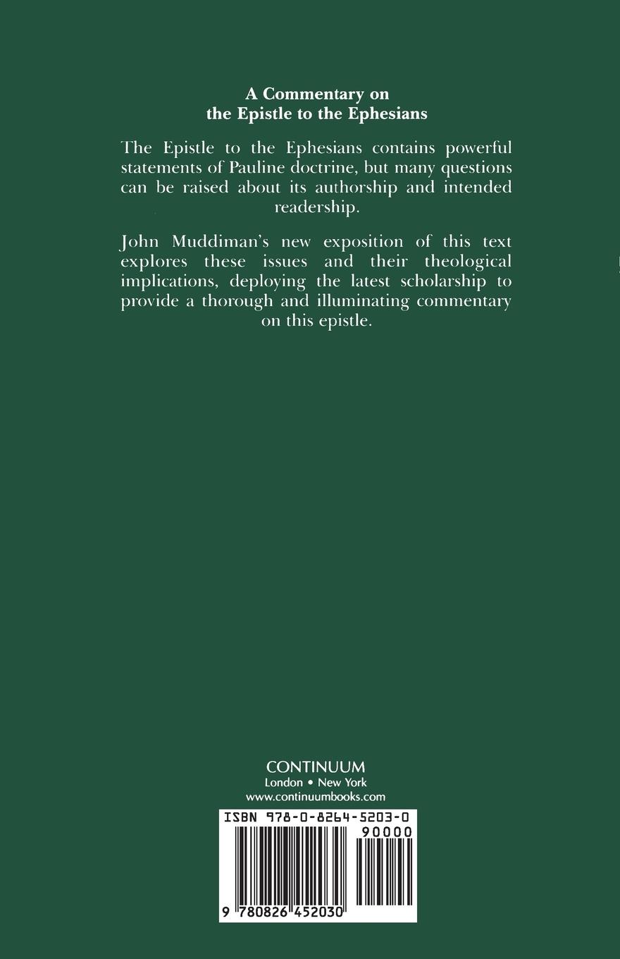 Rückseitencover The Epistle to the Ephesians