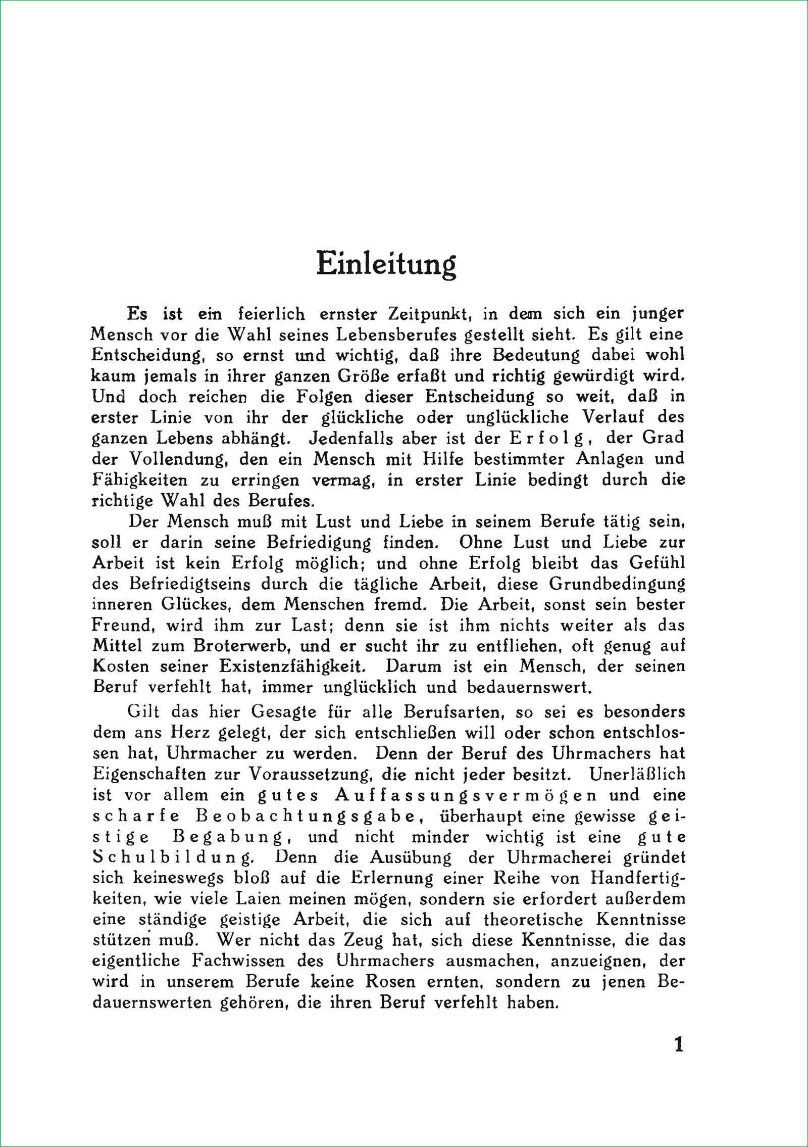 Beispielinhalt (Bild) Leitfaden für die Uhrmacherlehre