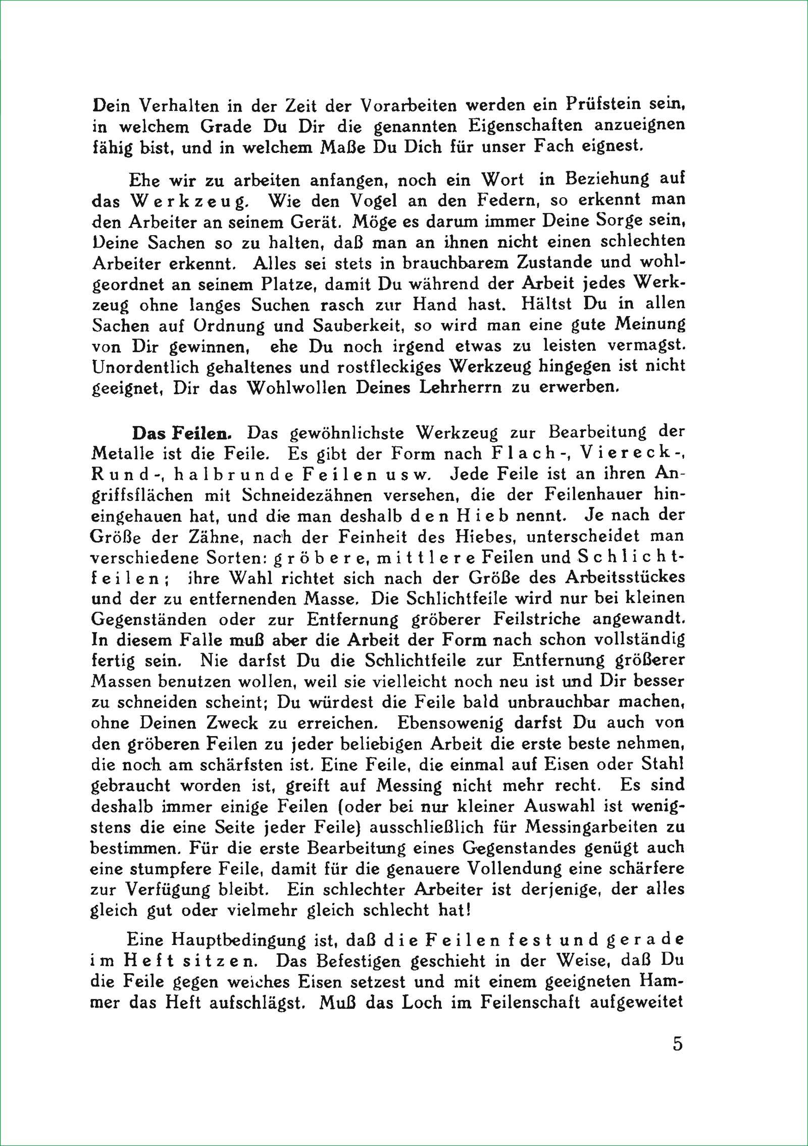 Beispielinhalt (Bild) Leitfaden für die Uhrmacherlehre