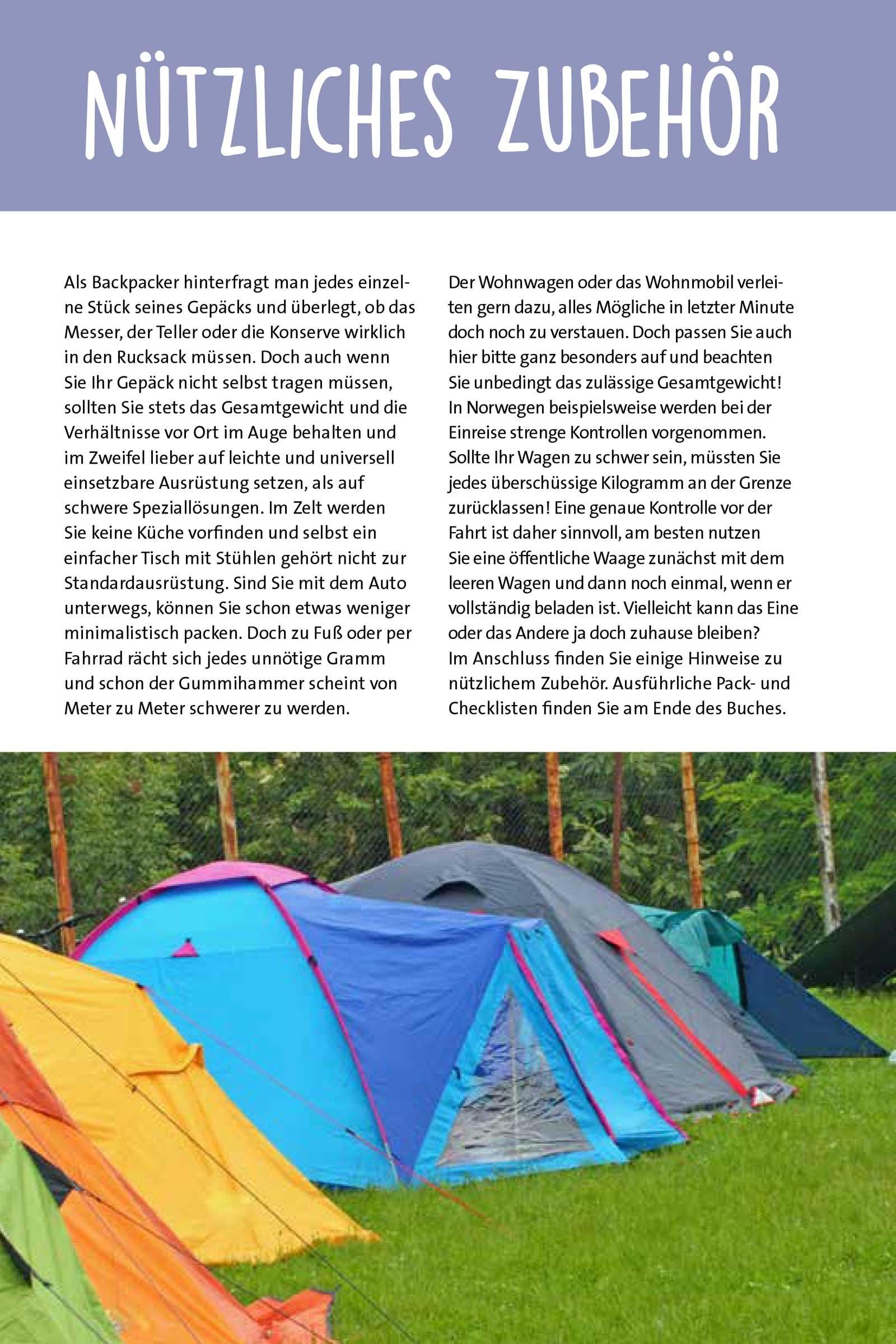 Beispielinhalt (Bild) ADAC - Das Campingkochbuch