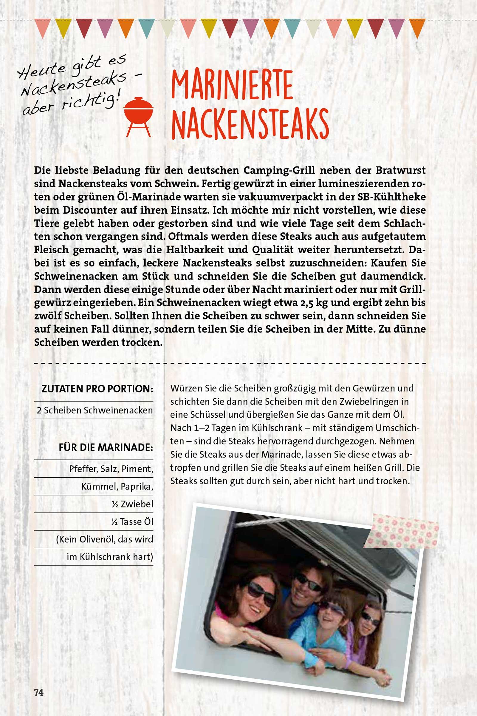 Beispielinhalt (Bild) ADAC - Das Campingkochbuch