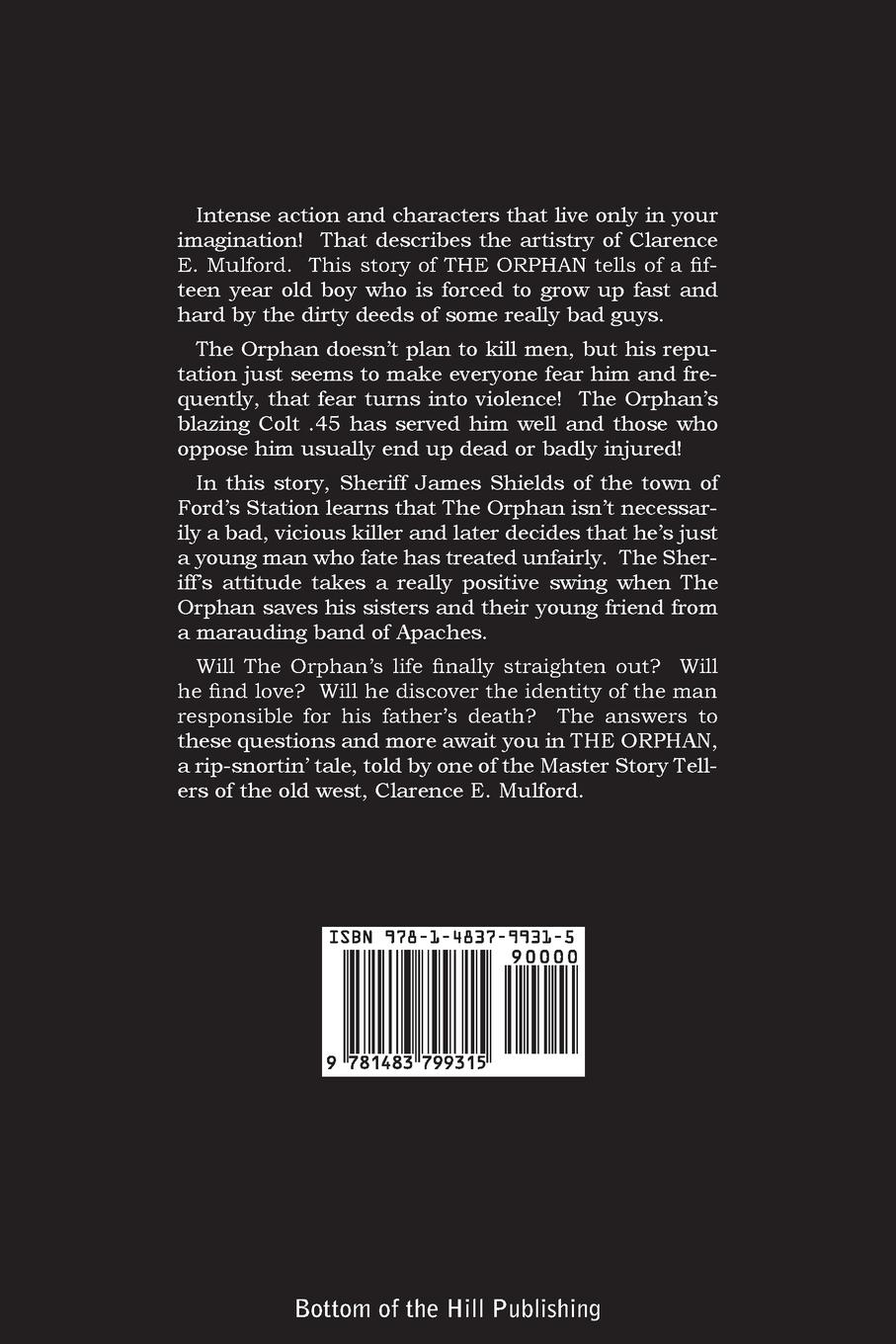 Rückseitencover The Orphan